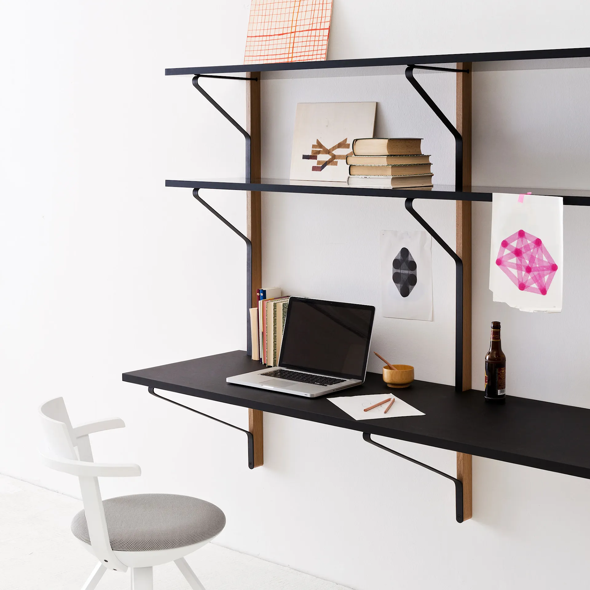 Kaari Shelf With Desk REB 010 - Artek - Ronan & Erwan Bouroullec - NO GA