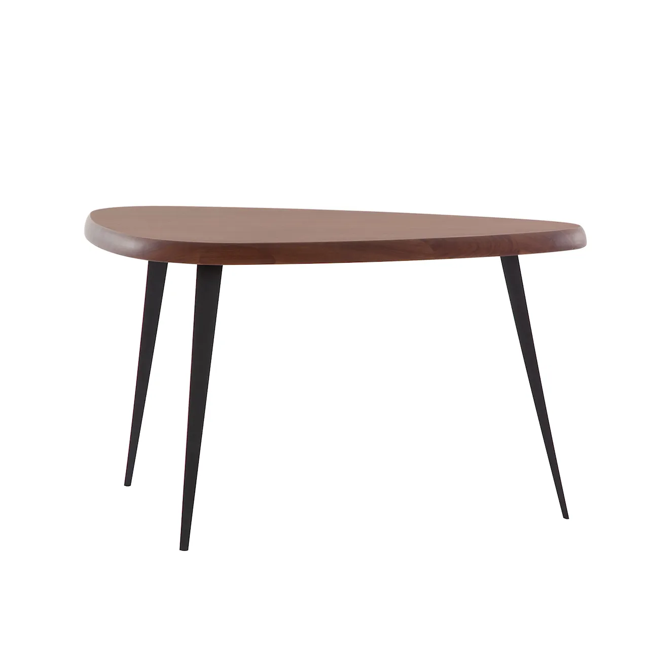 527 Mexique, Table In Natural Oak, 118x80x70, Mat Black Legs