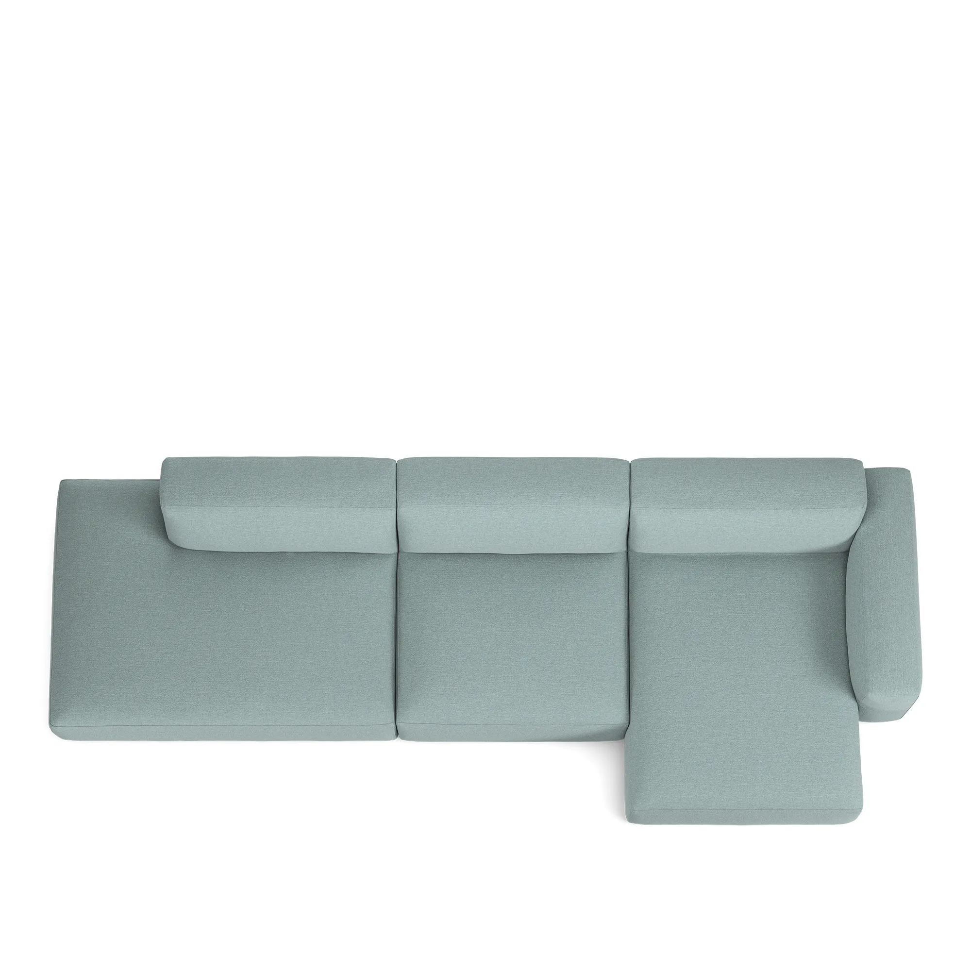 Brick 3-seters sofa sjeselong åpen ende venstre - 8