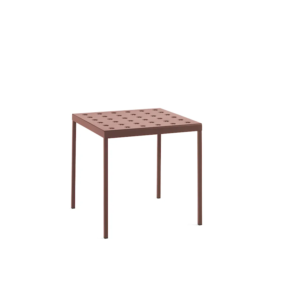 Balcony Table L75xW76xH74 - Iron red