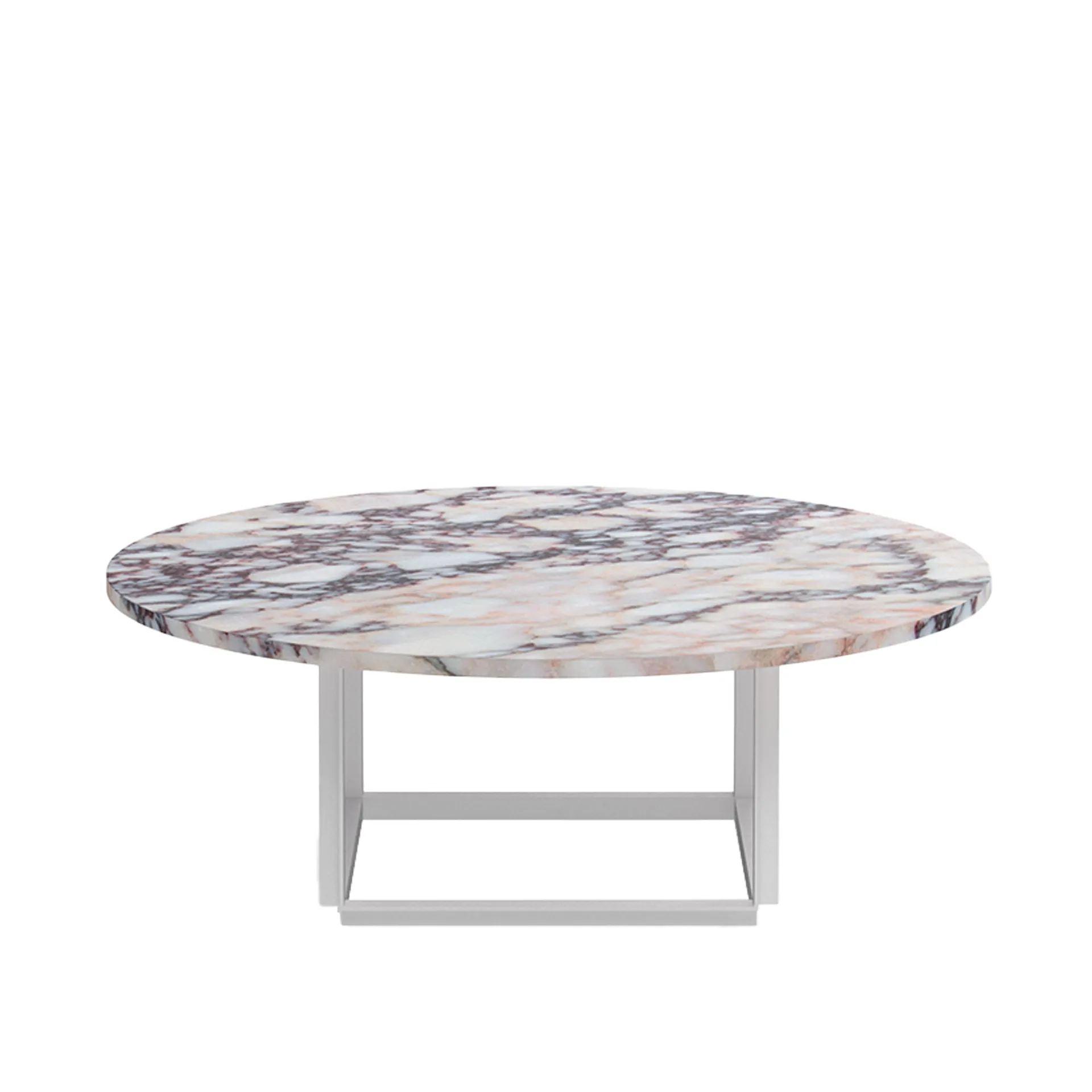 Florence Coffee Table Ø90 / White Viola Marble - New Works - NO GA