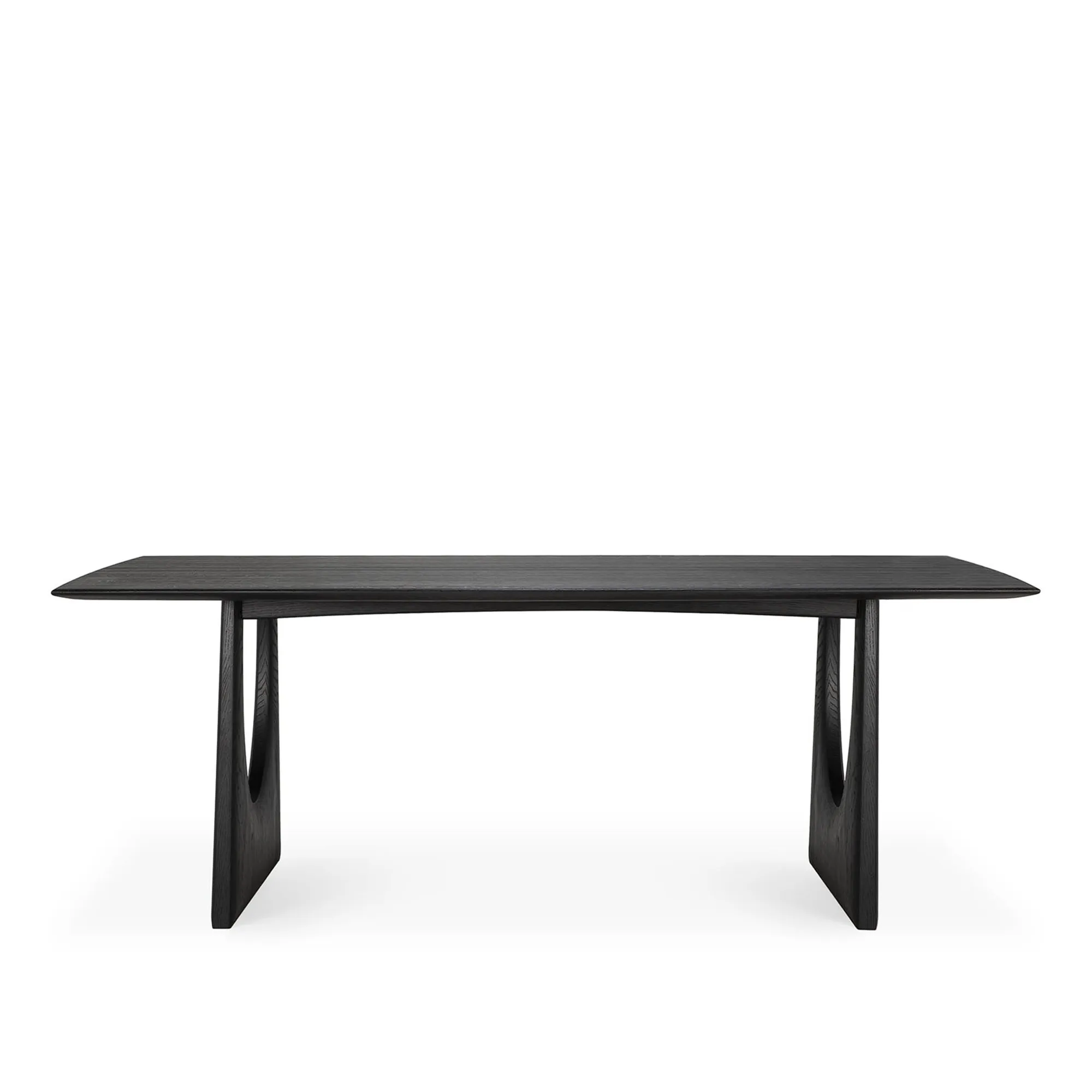 Geometric Dining Table Black Oak - 1