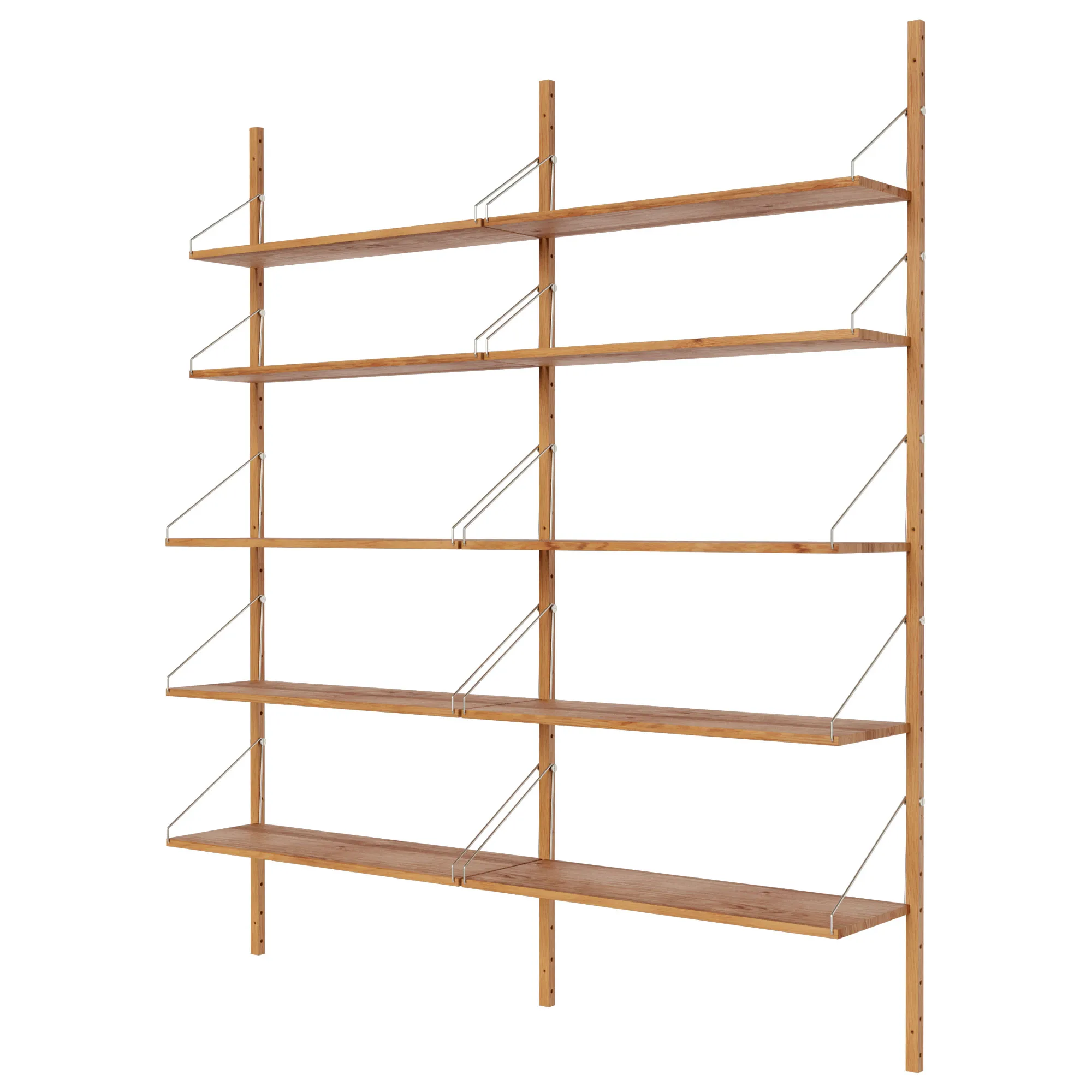 Shelf Library Double Section hyllesystem 185/80 - 4