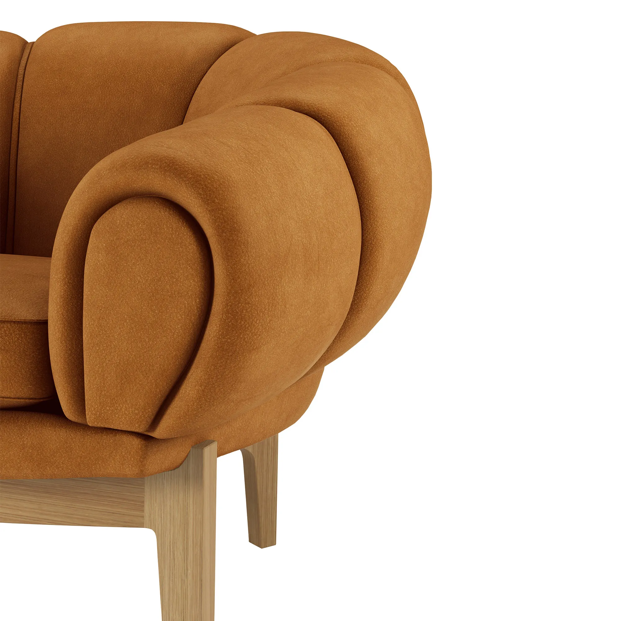 Croissant 3-seters sofa eik - 4