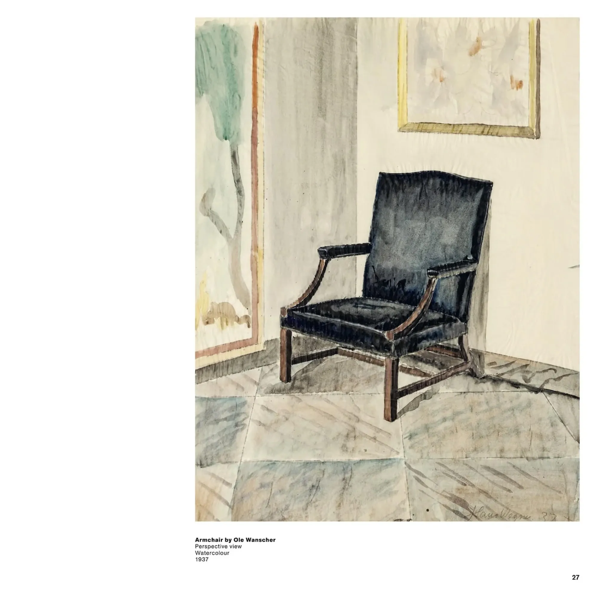 Watercolours by Hans J. Wegner kunstbok - 3