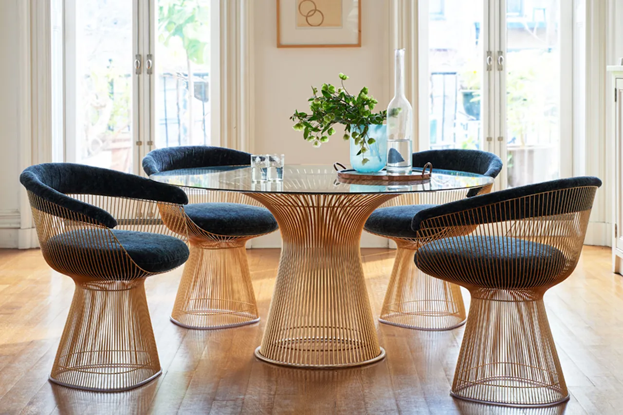 Platner Dining Table - 18k gull