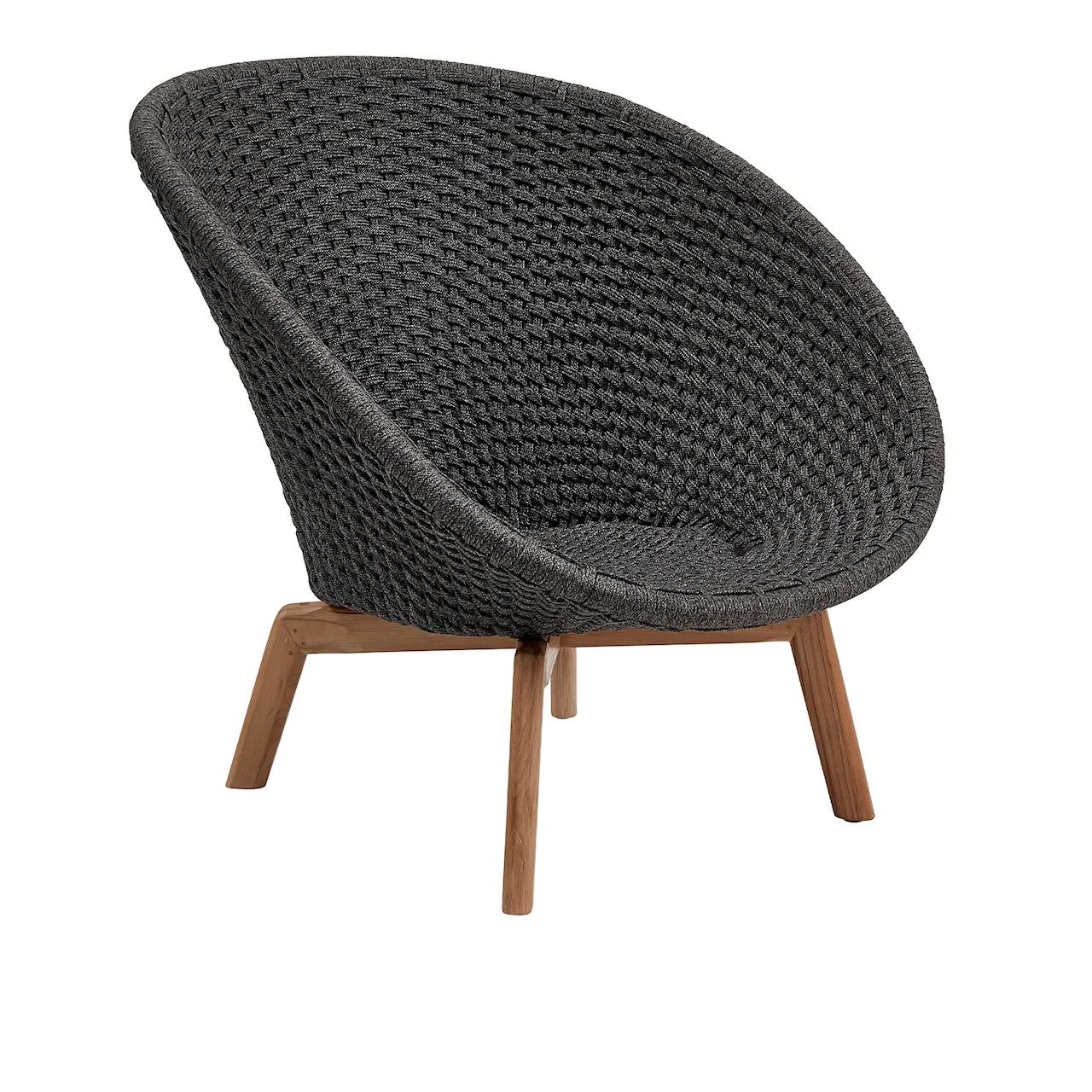 Peacock Lounge Chair Dark Grey