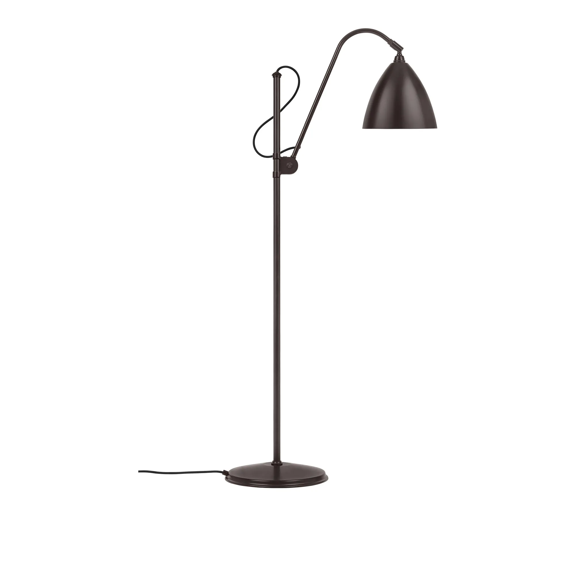 Bestlite BL3 gulvlampe Medium sort messing - 1