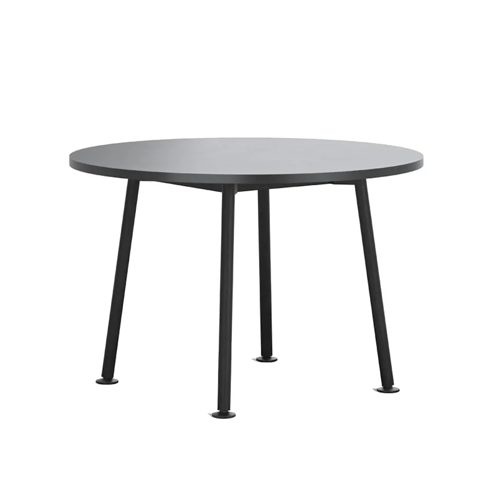 Landa Table - H730, Round D1100, Black Laminate - Black