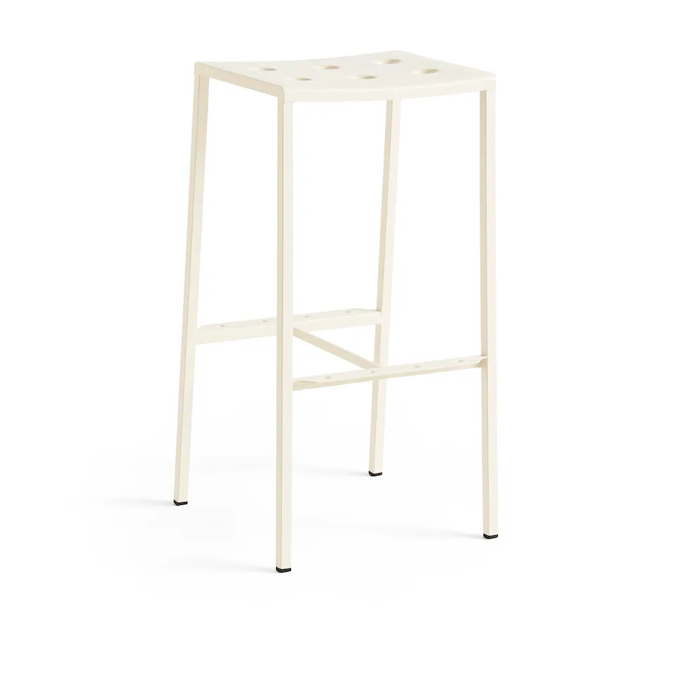 Balcony Bar Stool High H75 / Chalk Beige