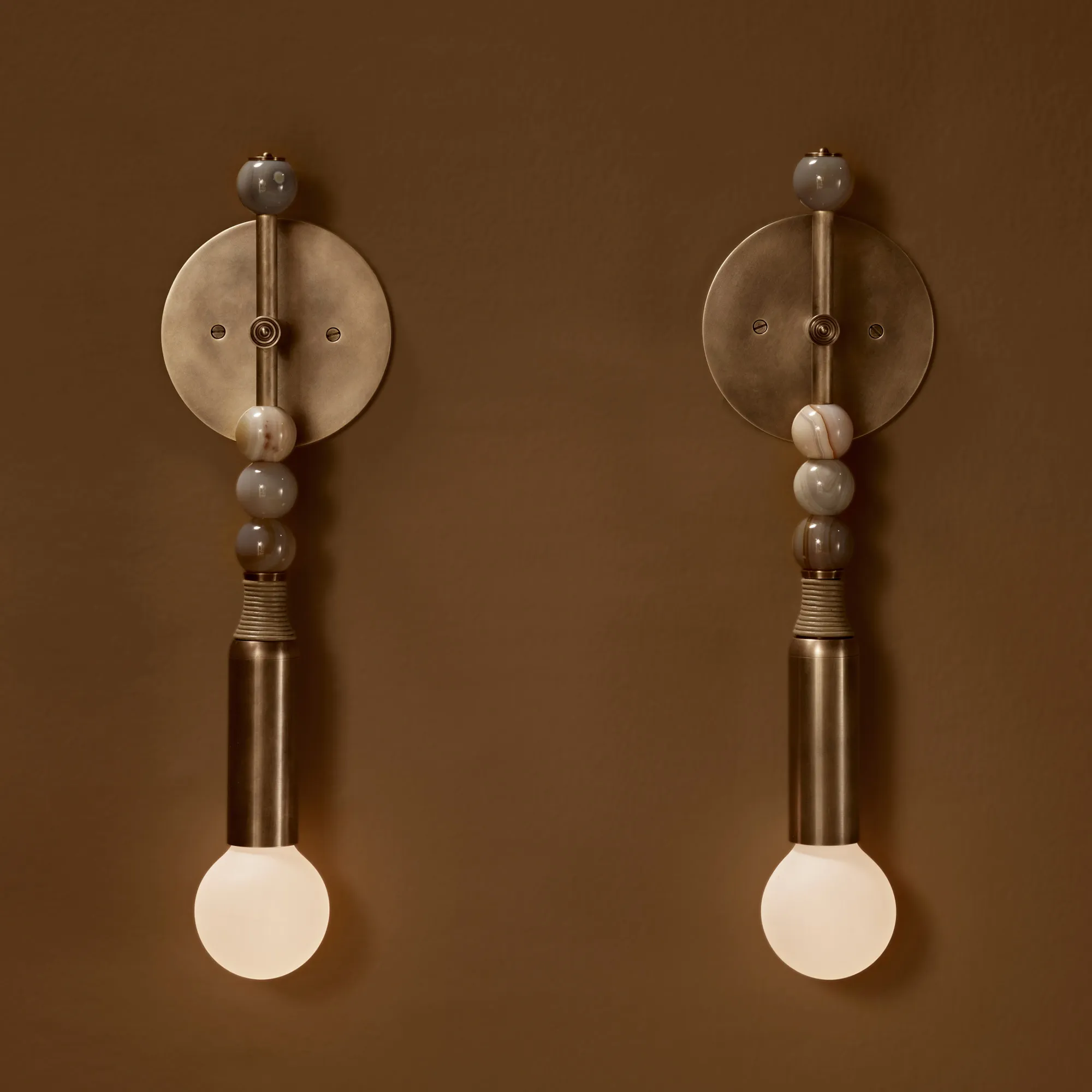 Talisman : 1 Sconce - Aged Brass - 3