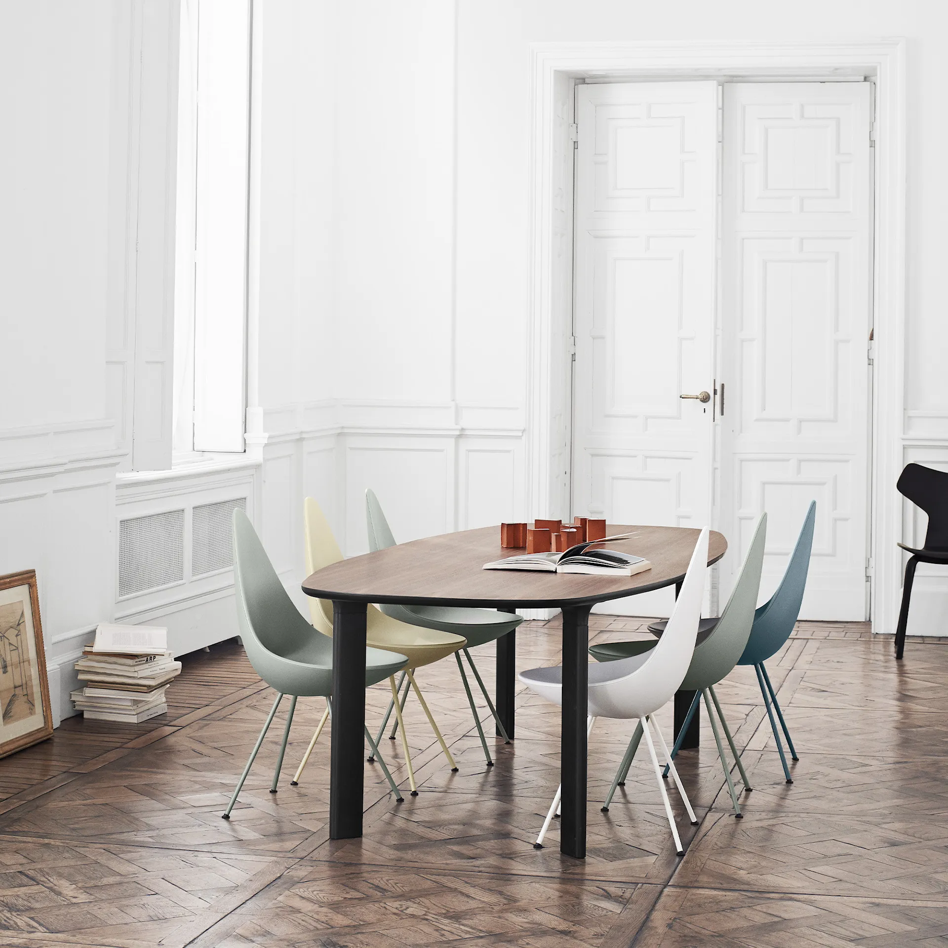3110 Droppen stol fulltrukket - Fritz Hansen - Arne Jacobsen - NO GA