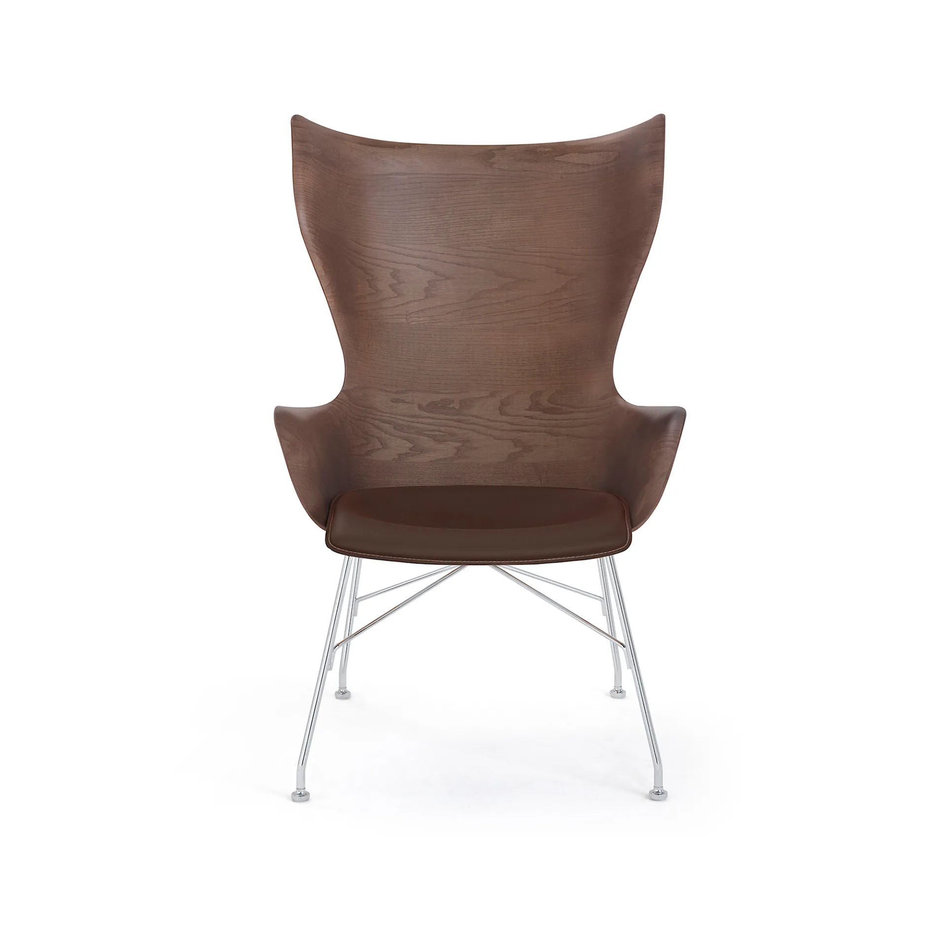 K/Wood Leather Seat - Kartell - Philippe Starck - NO GA