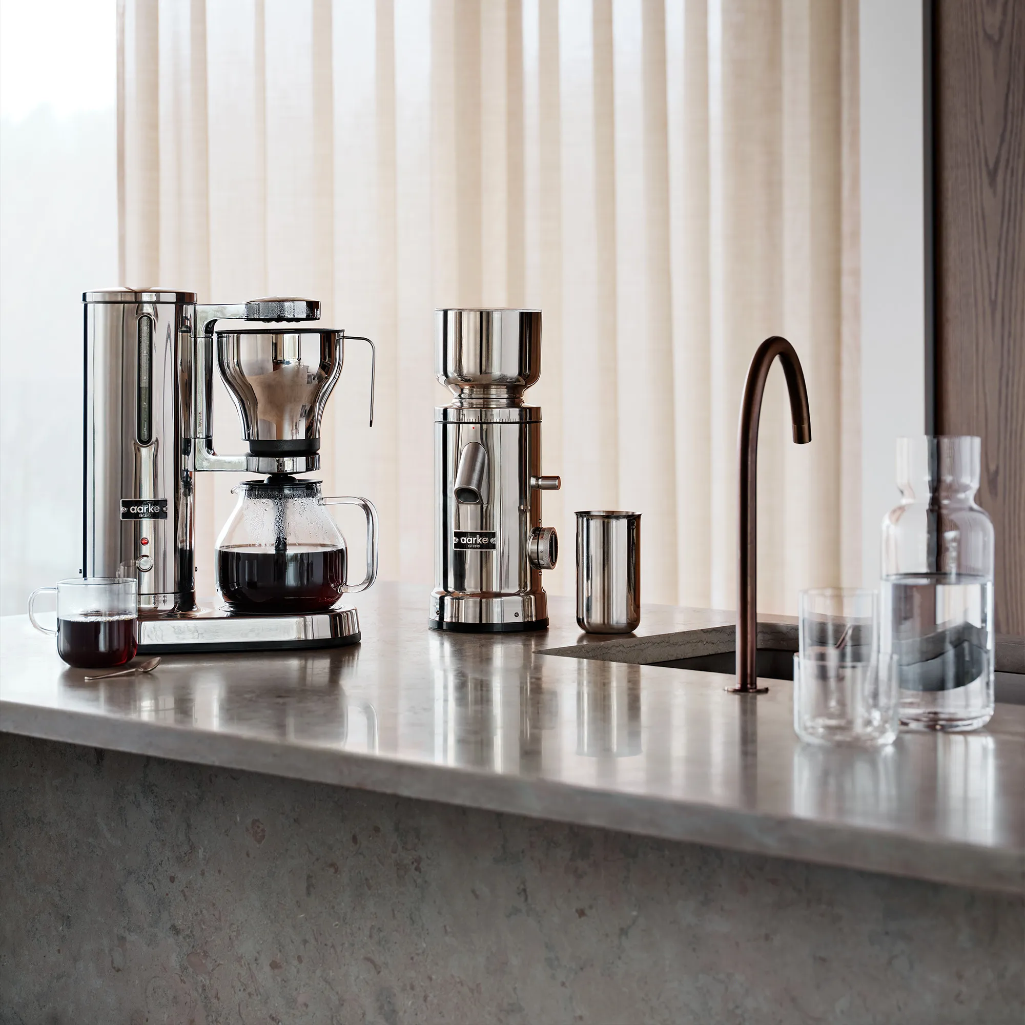 Coffee Maker Stainless Steel kaffetrakter - 5