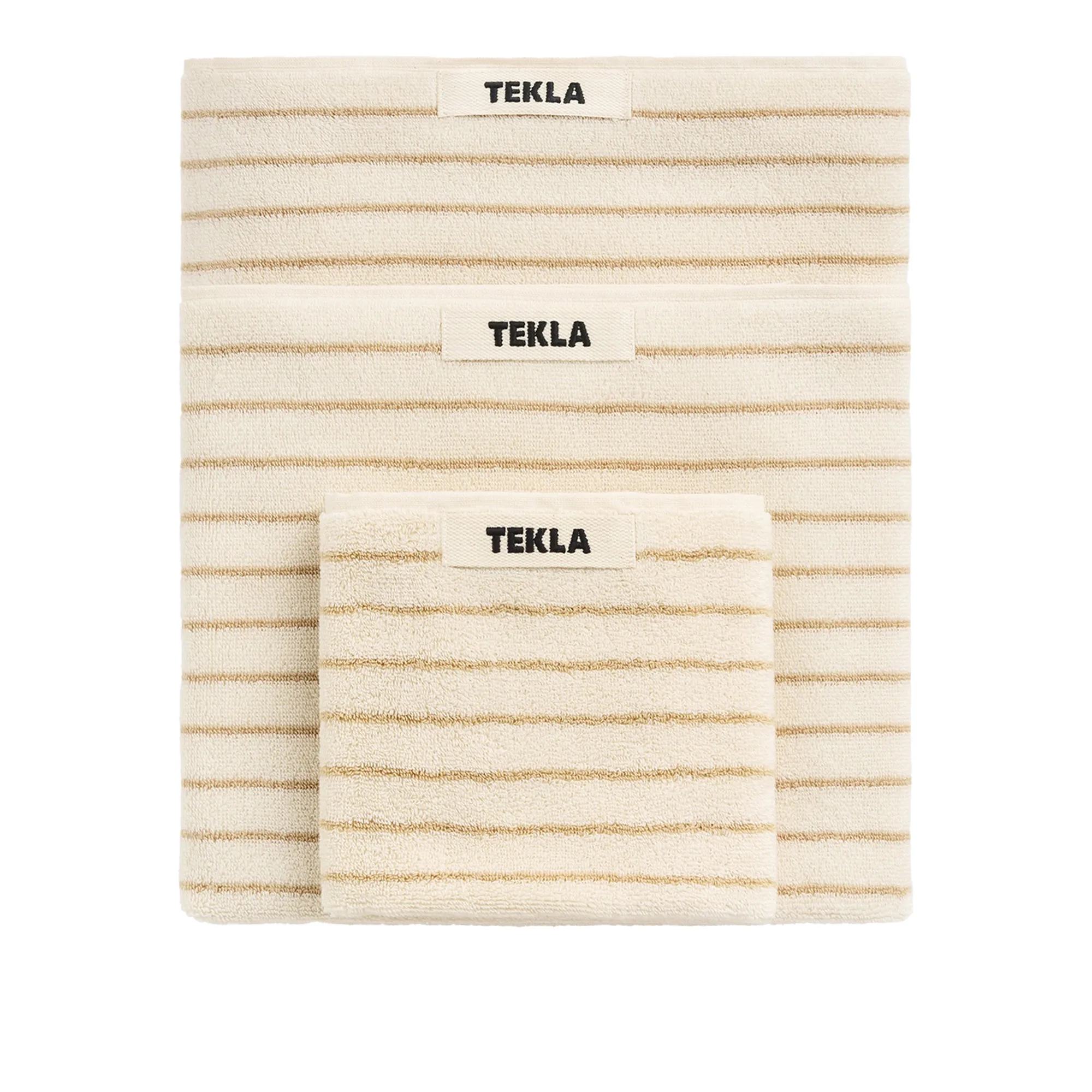 Terry Sienna Stripes håndkle - 1