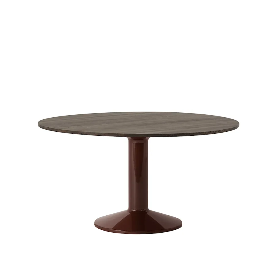 Midst dining table 140 cm dark oiled oak, dark red