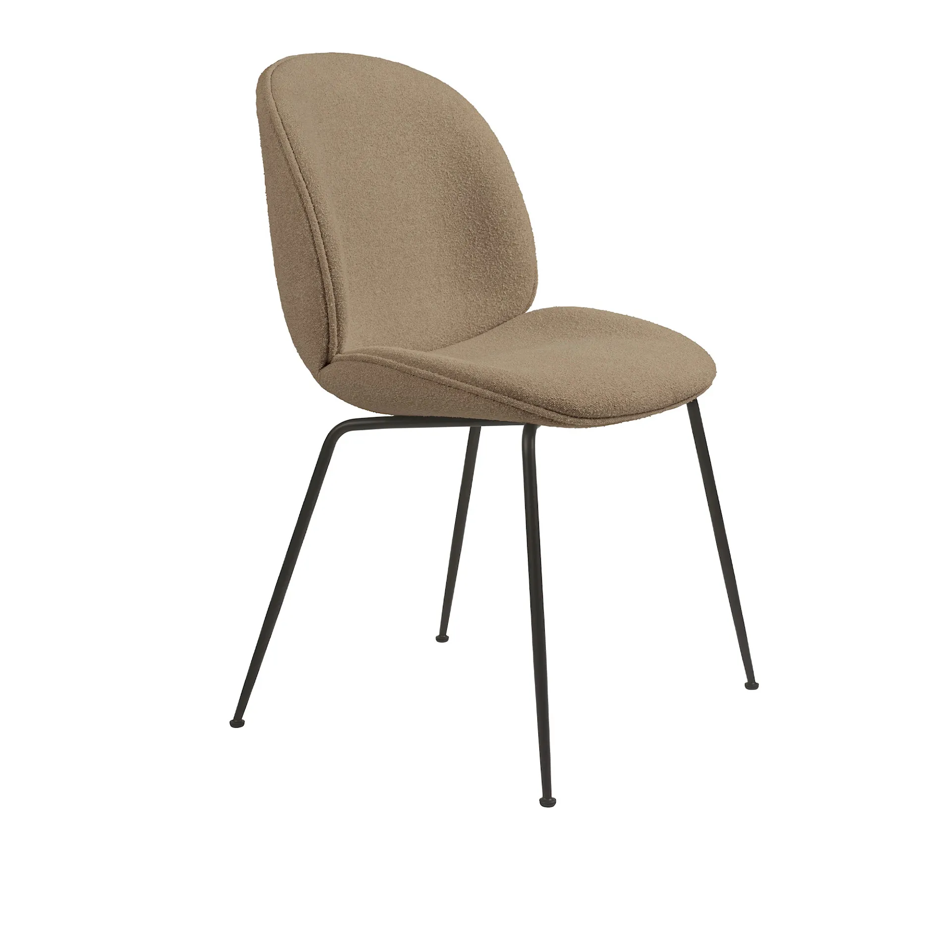 Beetle Dining Chair Conic Base Black - Fully Upholstered - Gubi - GamFratesi - NO GA