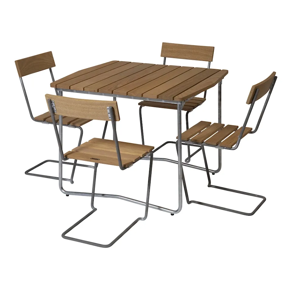 Klassisk serie spisestuesett med bord B31 og 4 stoler