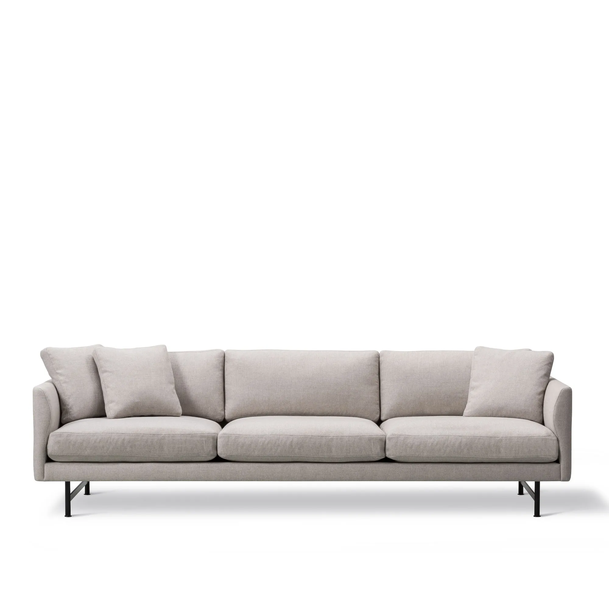 Calmo 3-seters sofa svart metall - 1