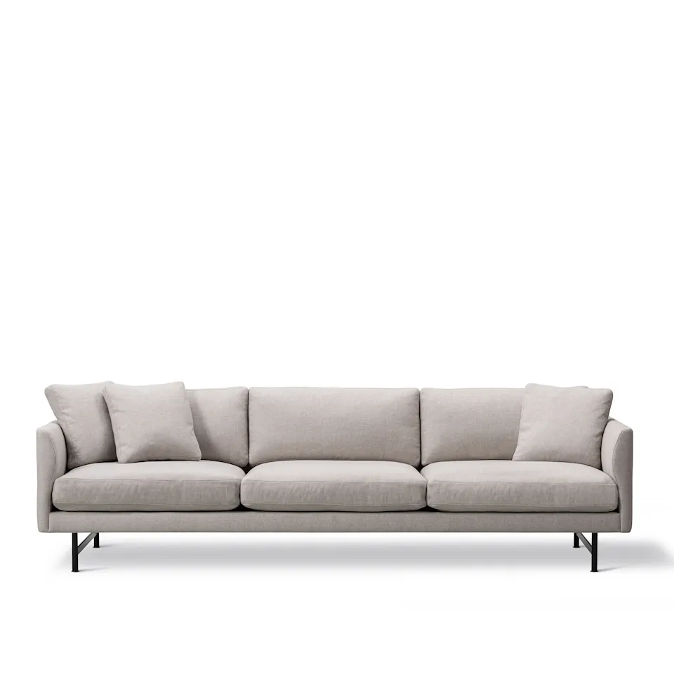 Calmo 3-seters sofa svart metall