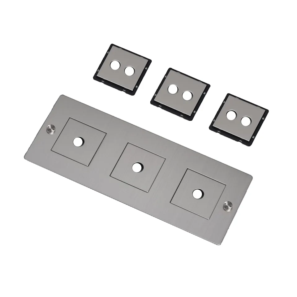 3G Wall Plate Horizontal With Infills