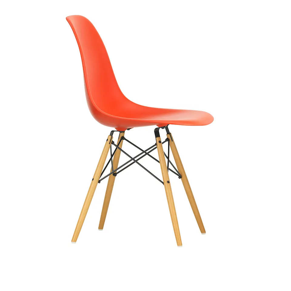 Eames RE Plastic Chair DSW stol Golden Maple