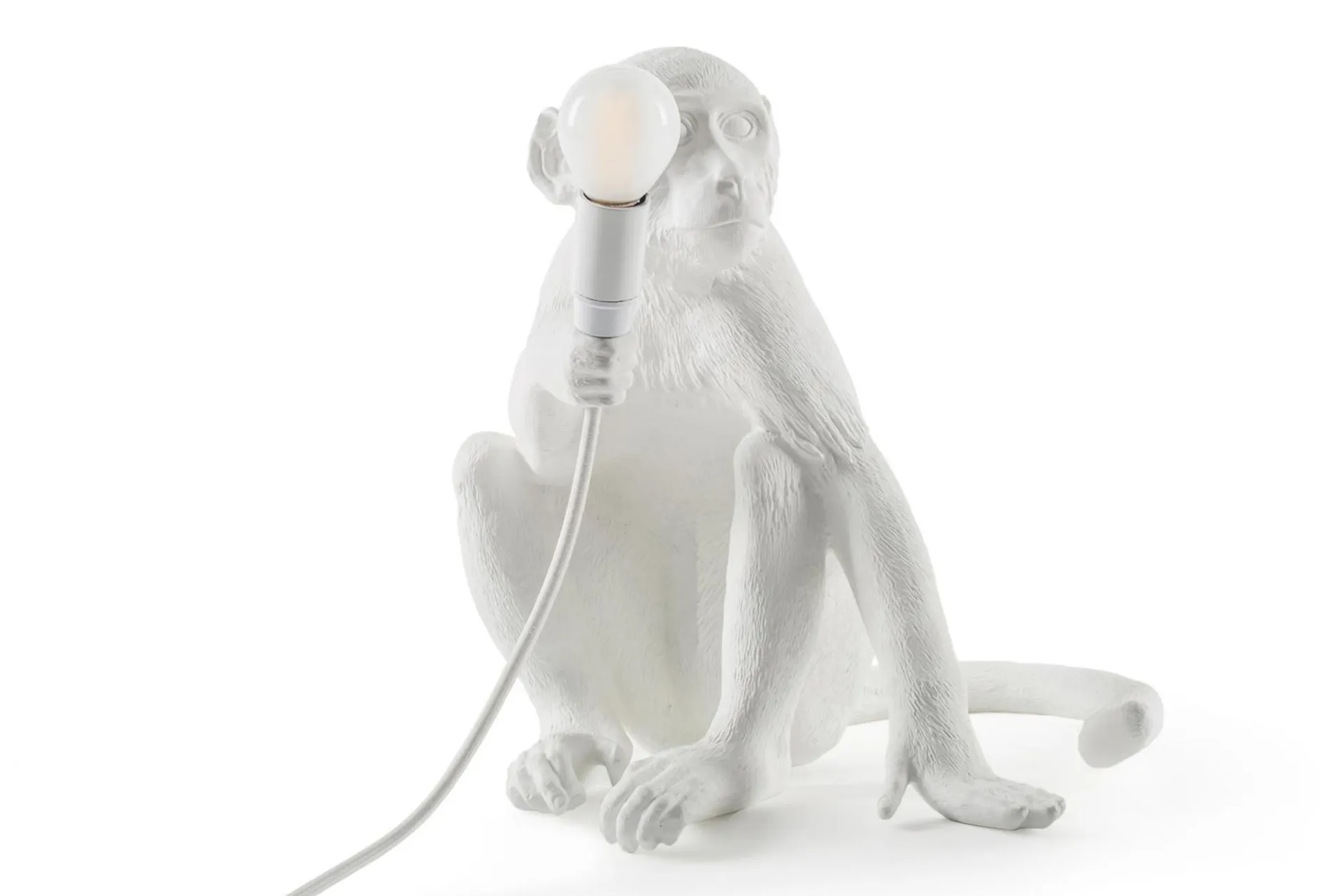 Monkey Lamp Sitting White - Seletti - NO GA