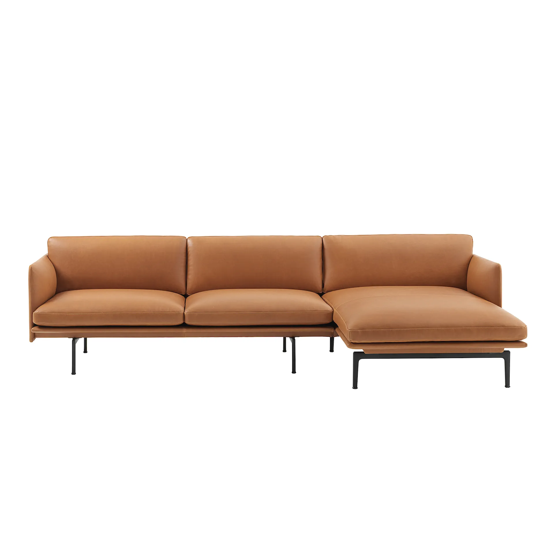 Outline Sofa Chaise Longue Right / Black Base - Muuto - Anderssen & Voll  - NO GA