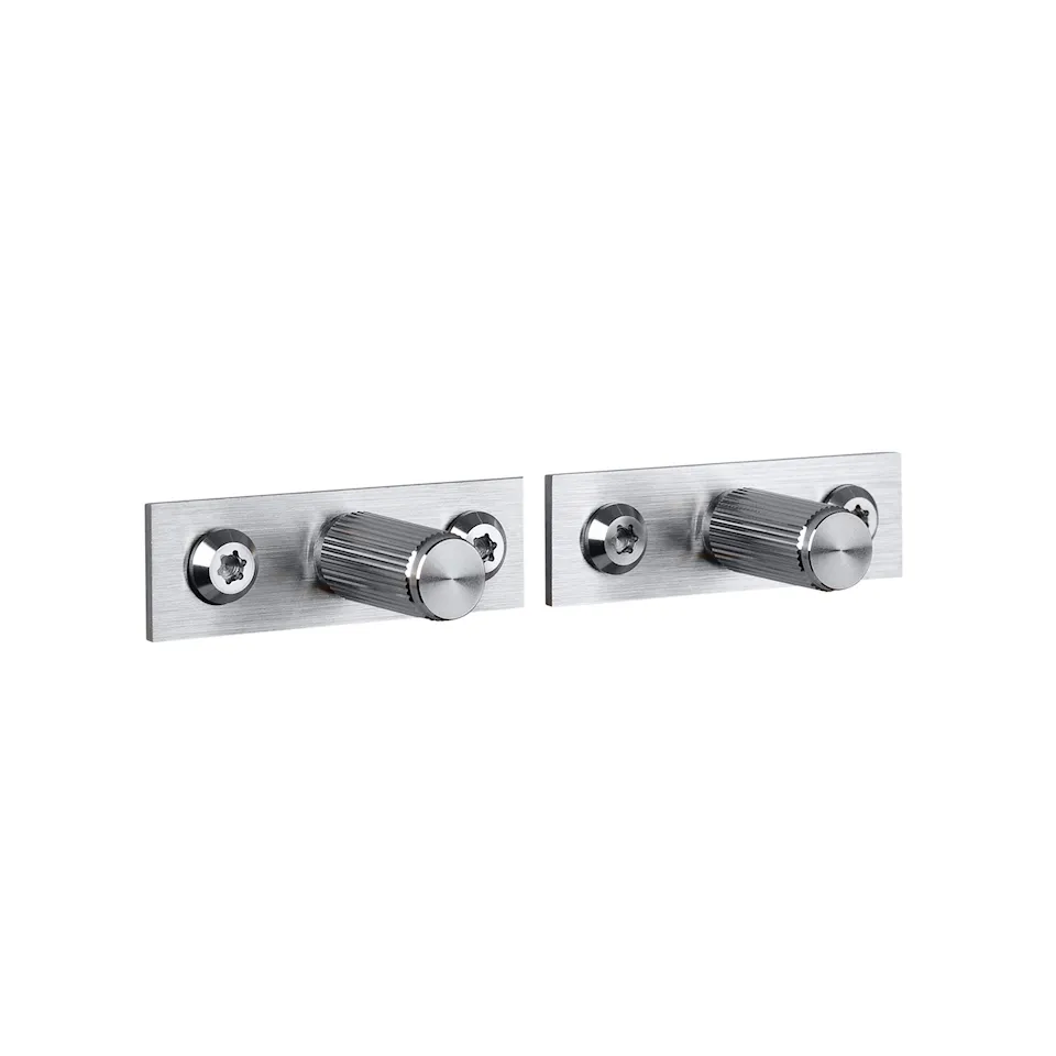 Furniture Knob Plate Linear 2-pak
