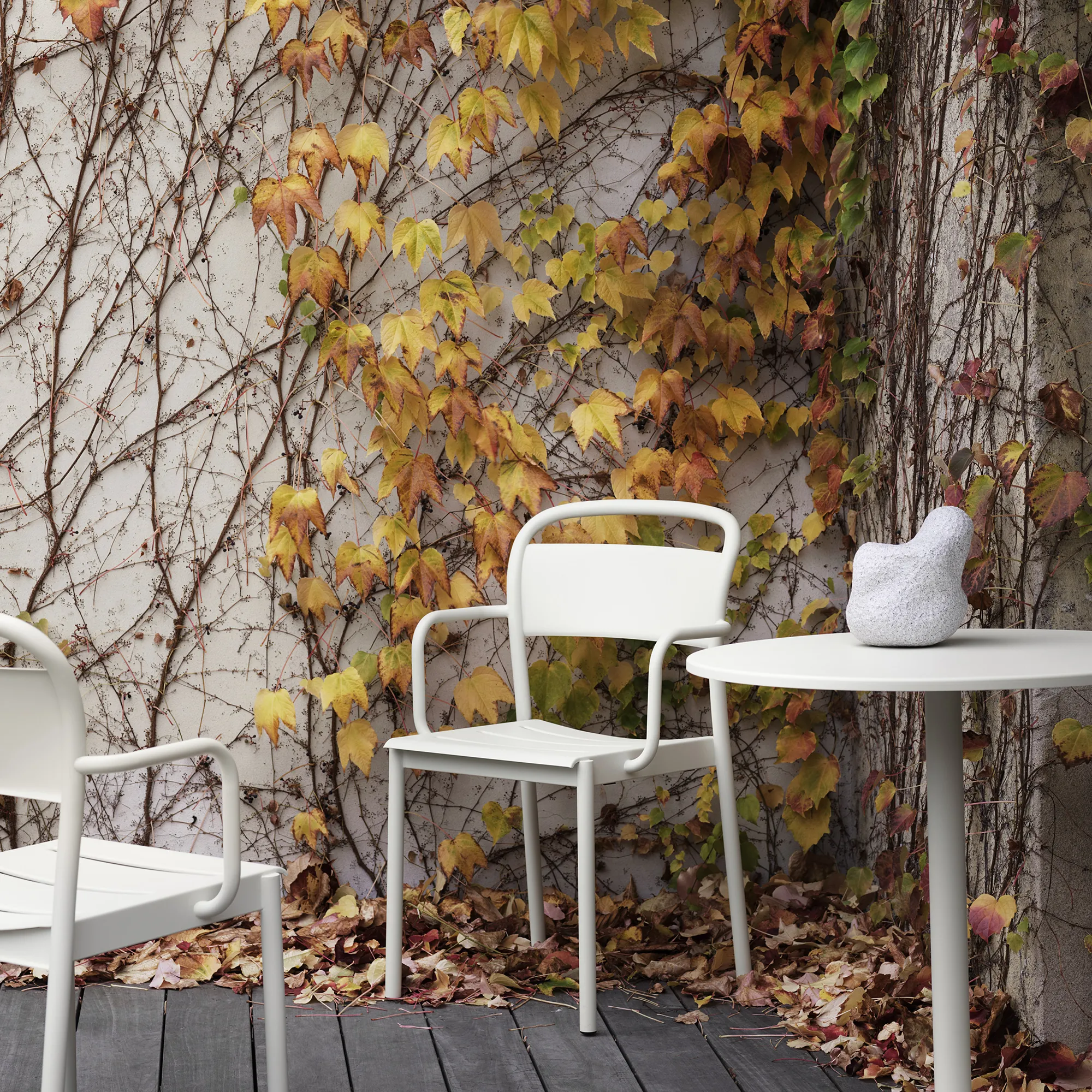 Linear Steel utendørs spisestuestol - 3