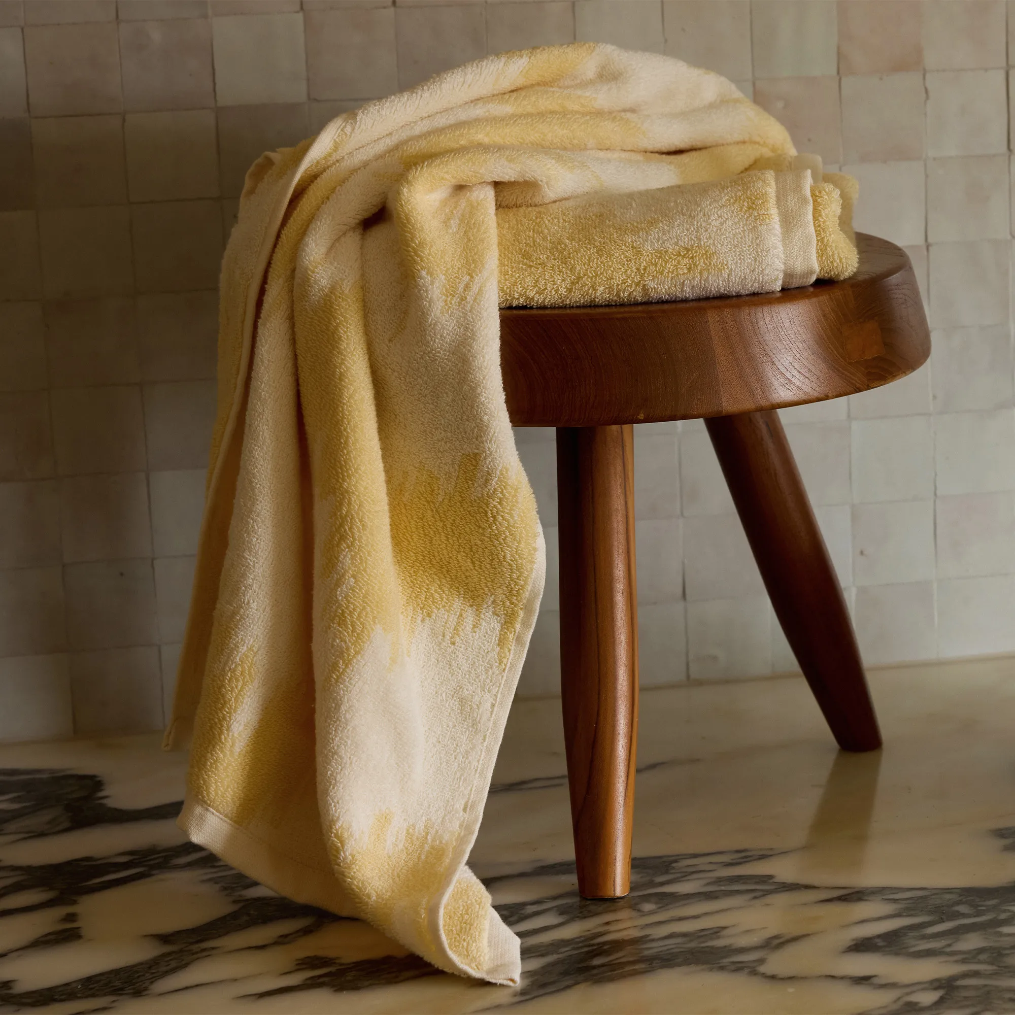 Brezza Pale Yellow håndkle - 2