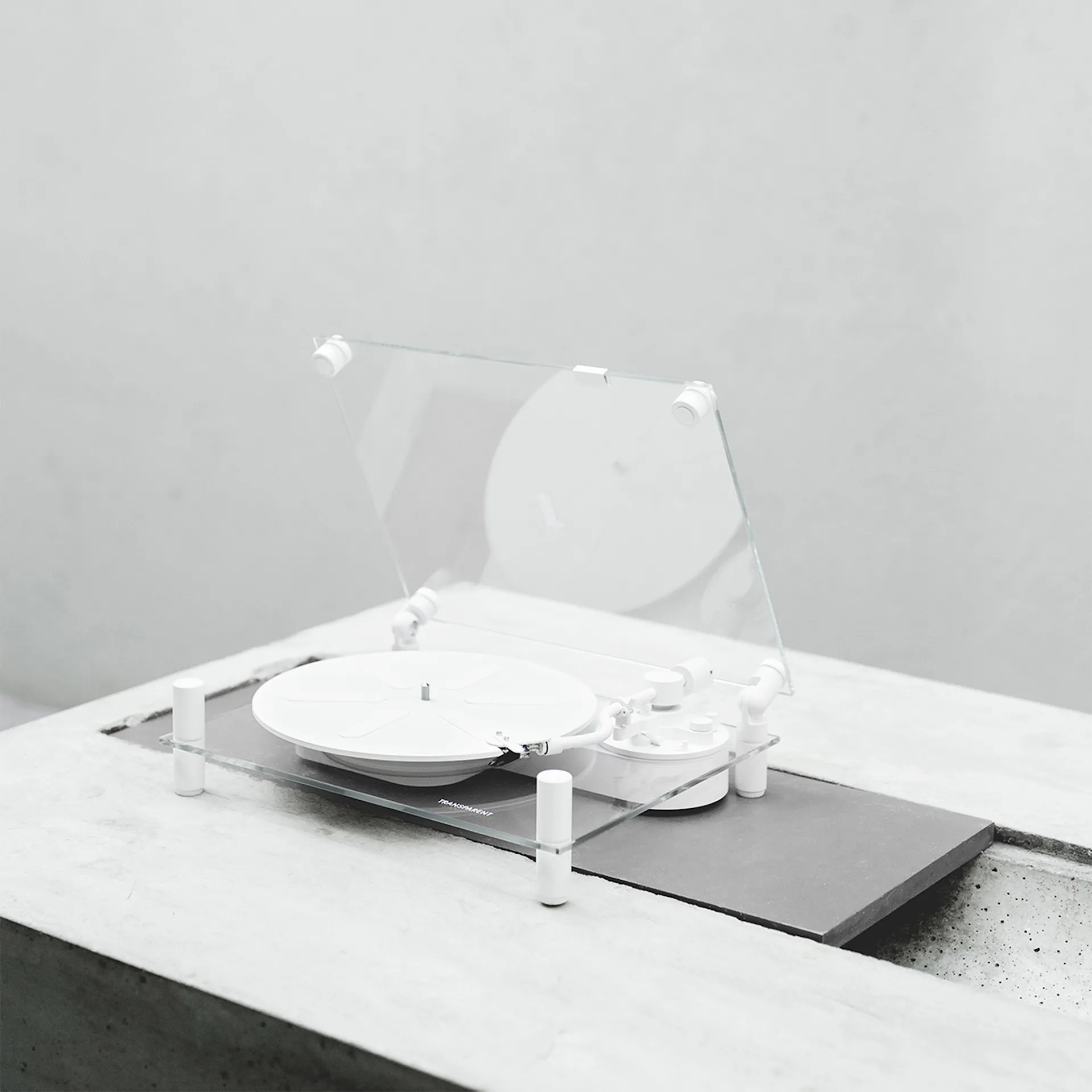 Transparent Turntable - White - Transparent Sound - NO GA