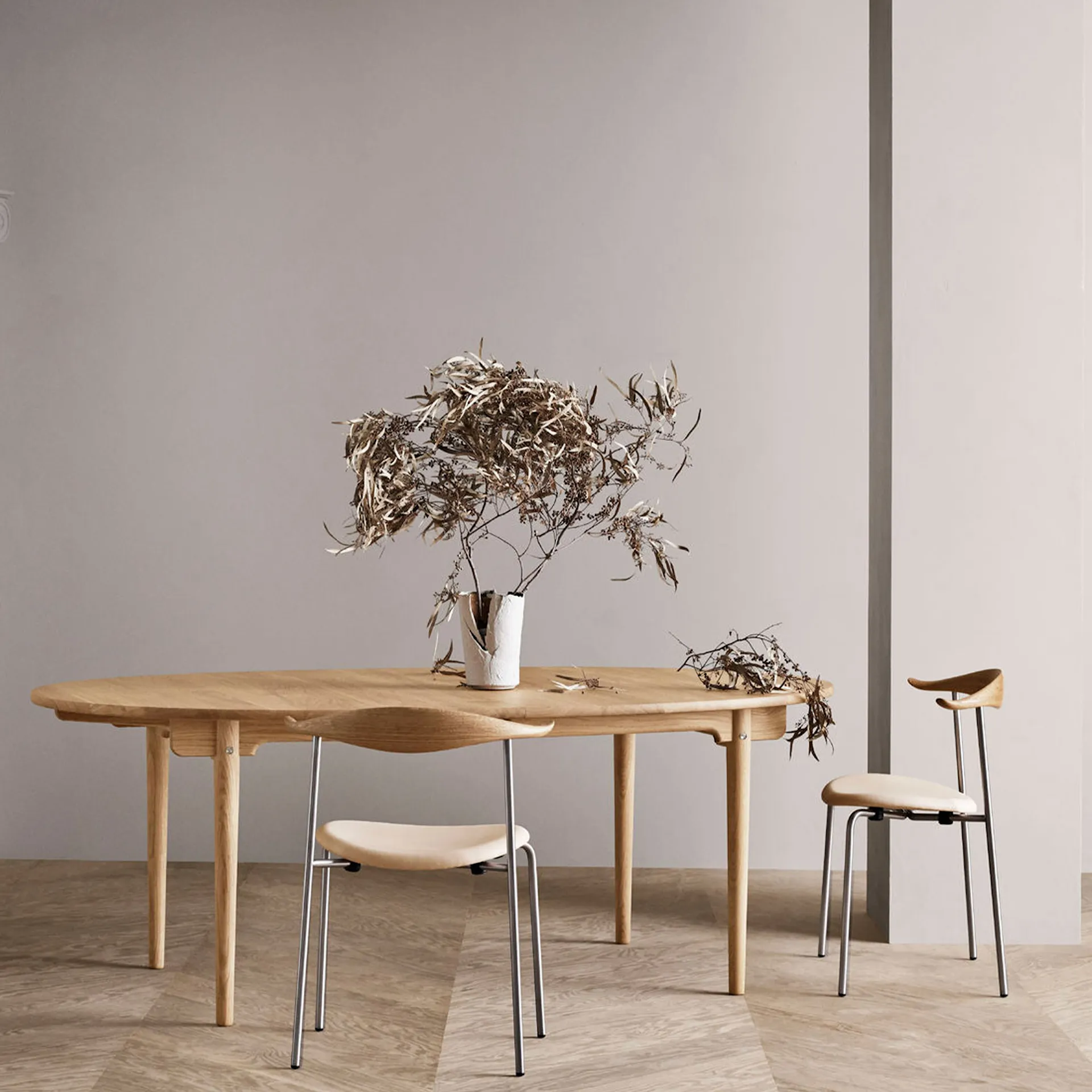 CH88P - Rustfritt stål - Carl Hansen - Hans J. Wegner - NO GA