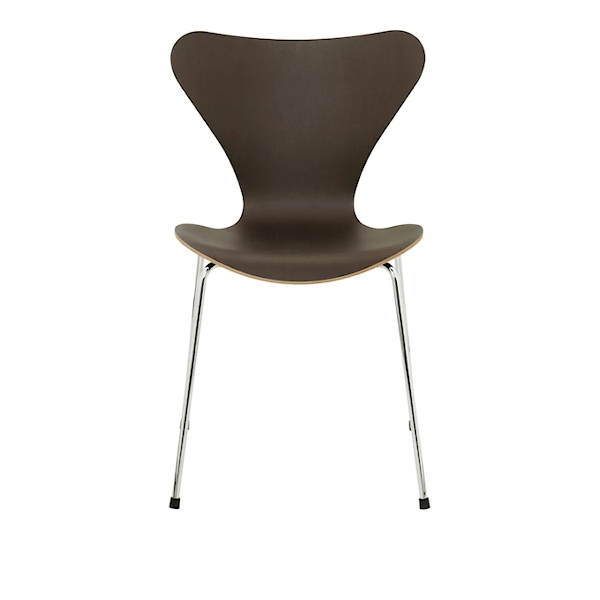 Series 7 stol 3107 eikefiner stålram krom - Fritz Hansen - Arne Jacobsen - NO GA