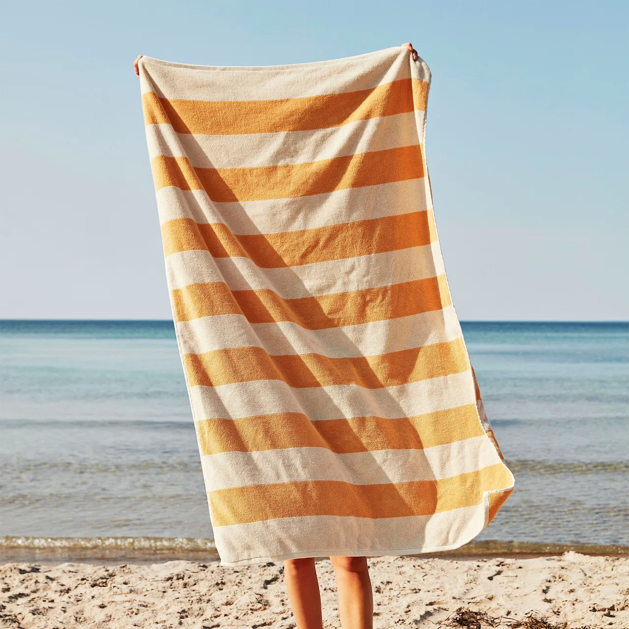 Terry Stripe badehåndkle 100 x 150 cm