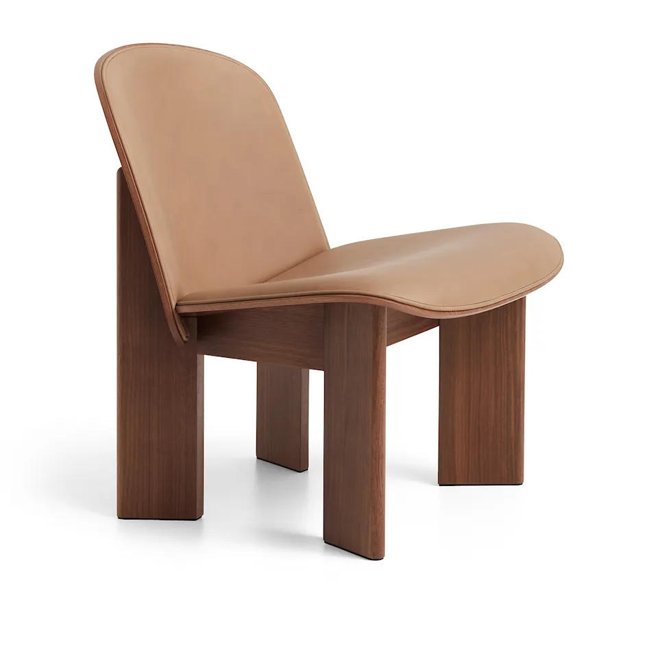 Chisel lenestol Front Upholstery Walnut