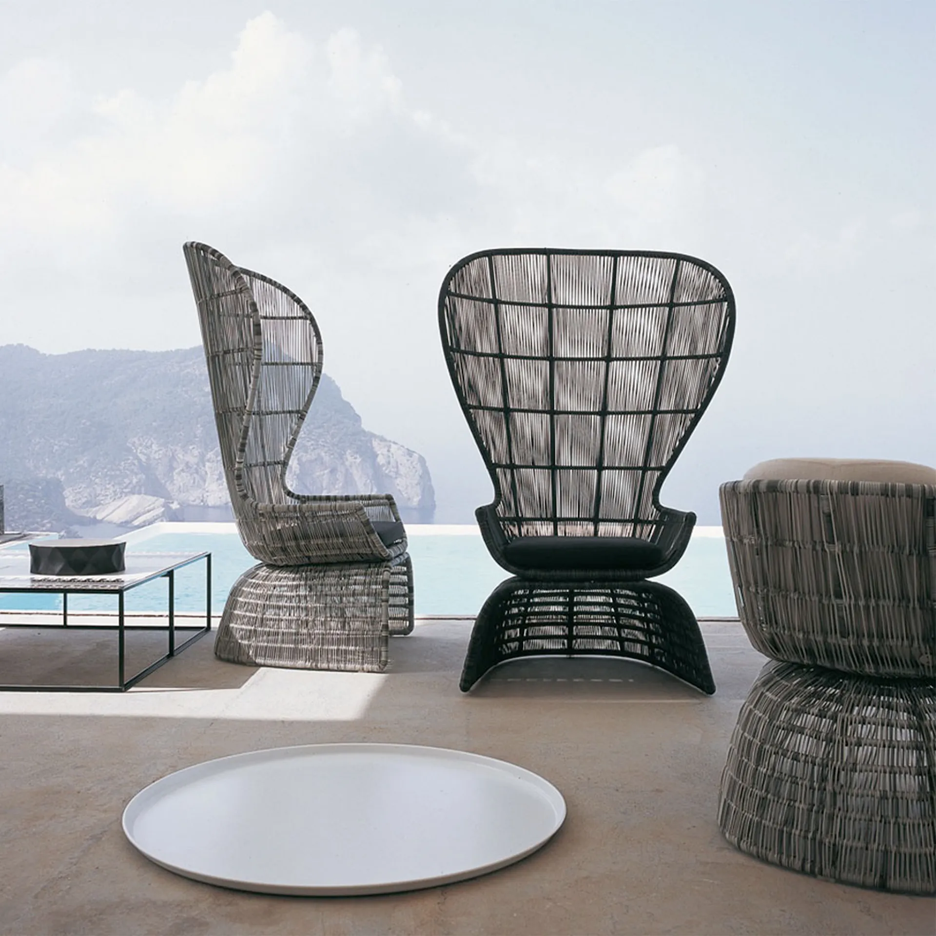 Crinoline Outdoor Armchair C5P - B&B Italia - Patricia Urquiola - NO GA