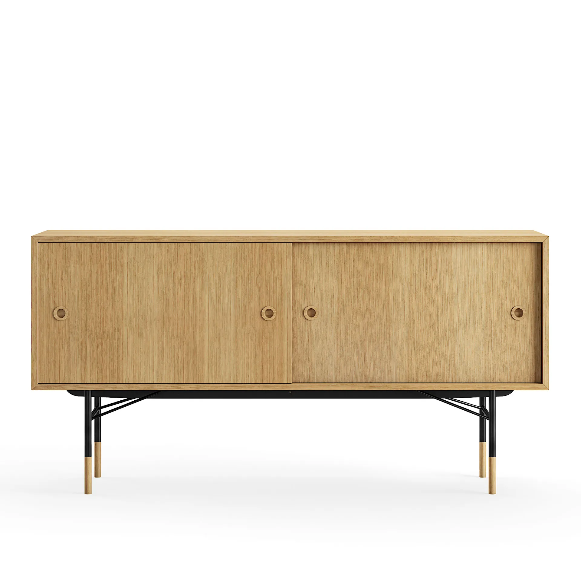 Sideboard utan lådor Dark oiled oak Veneer - House of Finn Juhl - Finn Juhl - NO GA