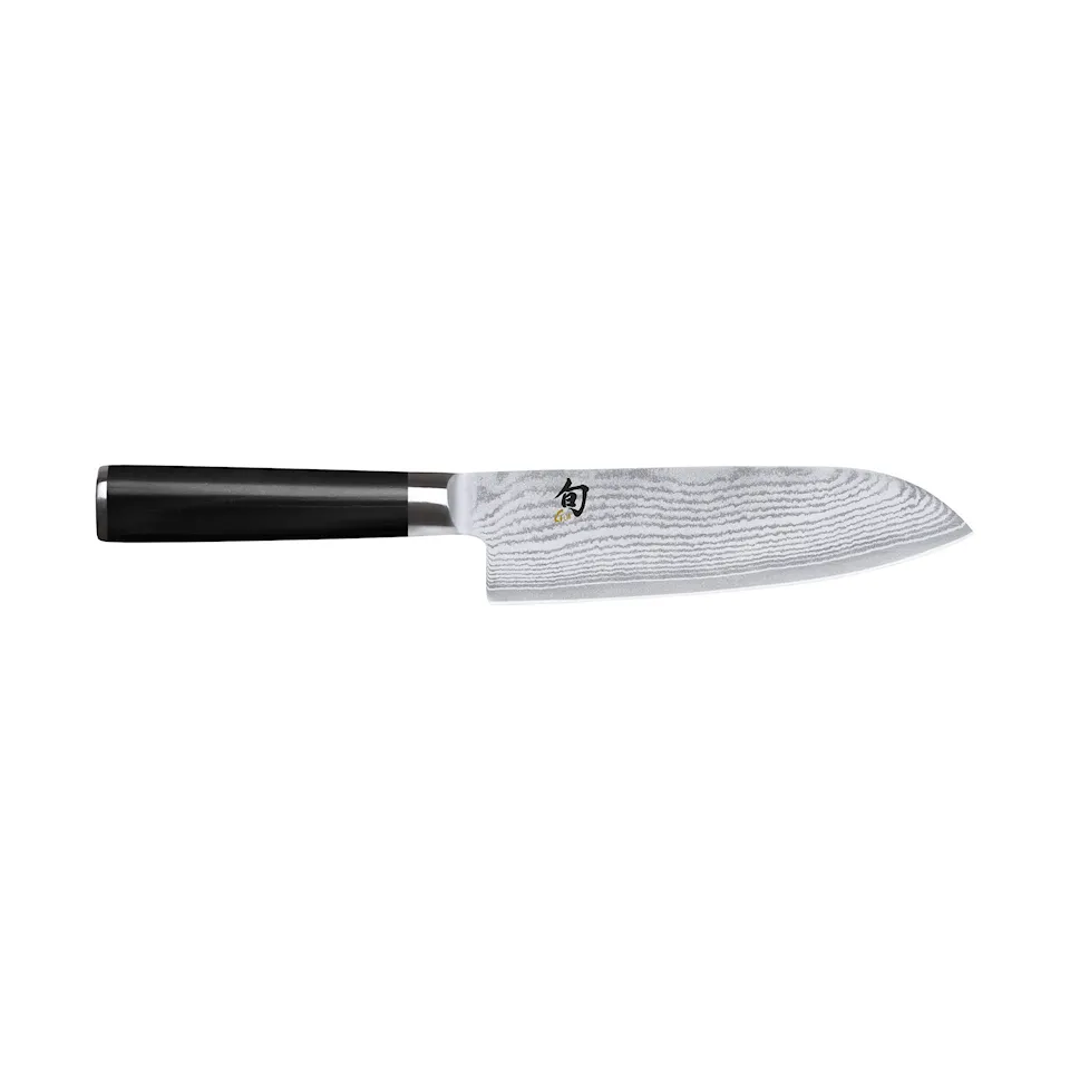 Shun Classic Santoku-kniv 18 cm, Svart skaft