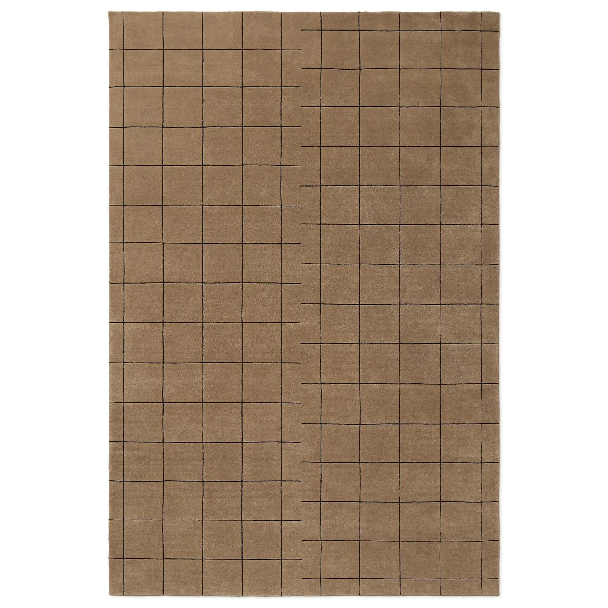 Grid Chestnut/Black ullteppe - 1