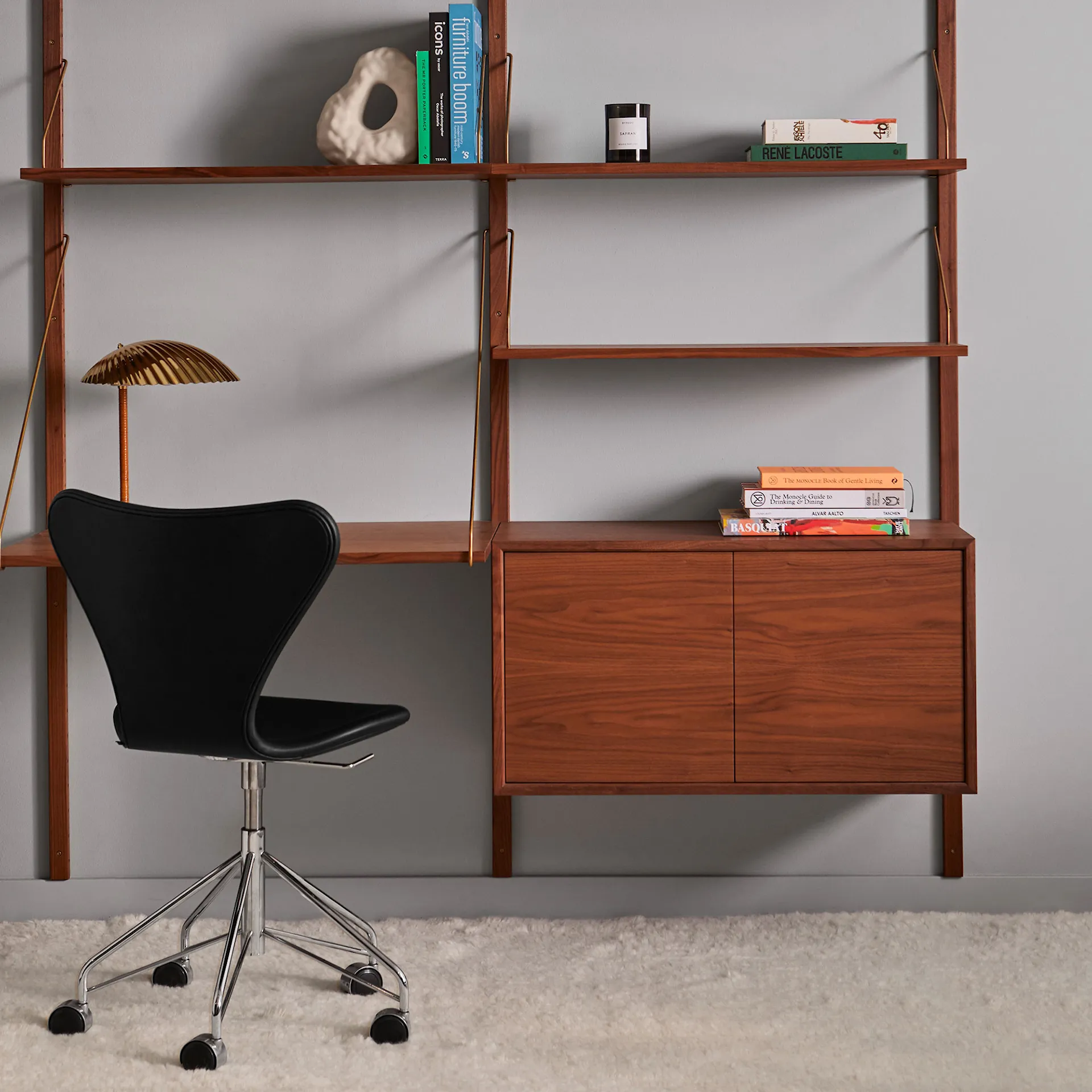 3117 Series 7 - Fullt polstret skinn / Soft Black - Fritz Hansen - Arne Jacobsen - NO GA