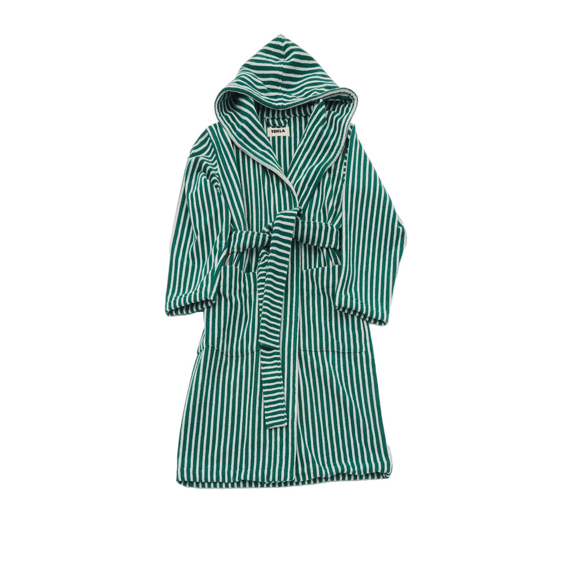 Hooded Teal Green Stripes badrock - 1