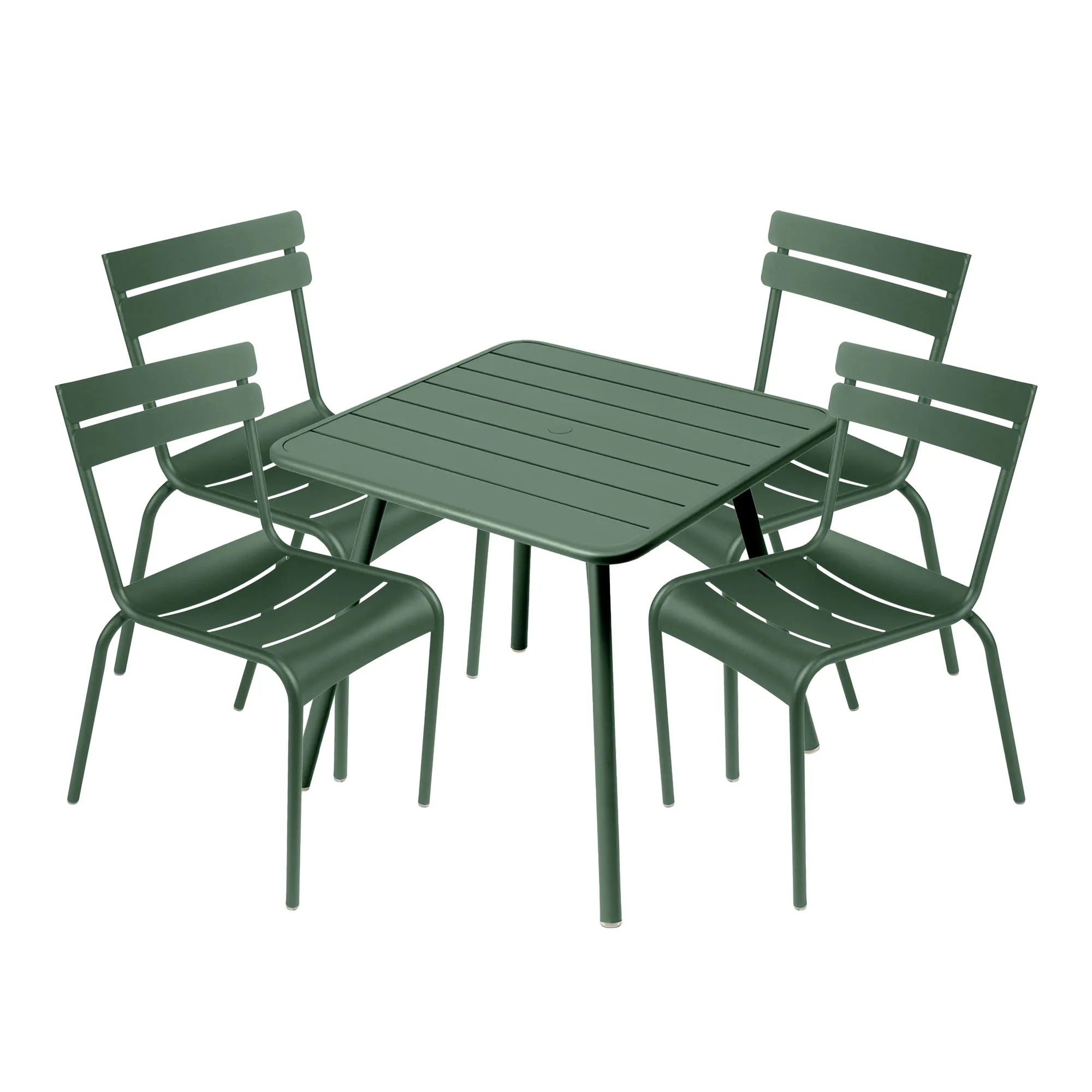 Luxembourg spisegruppe firbent bord & 4 stoler - 1