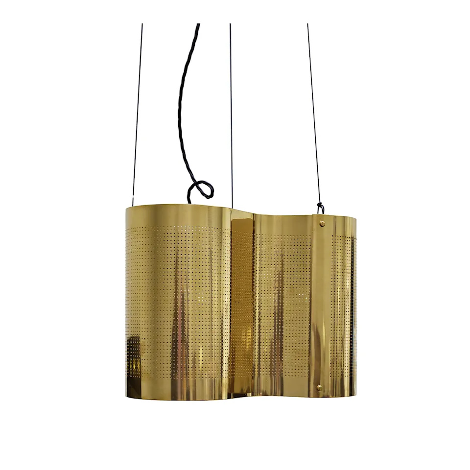 Snäcka taklampe kobber