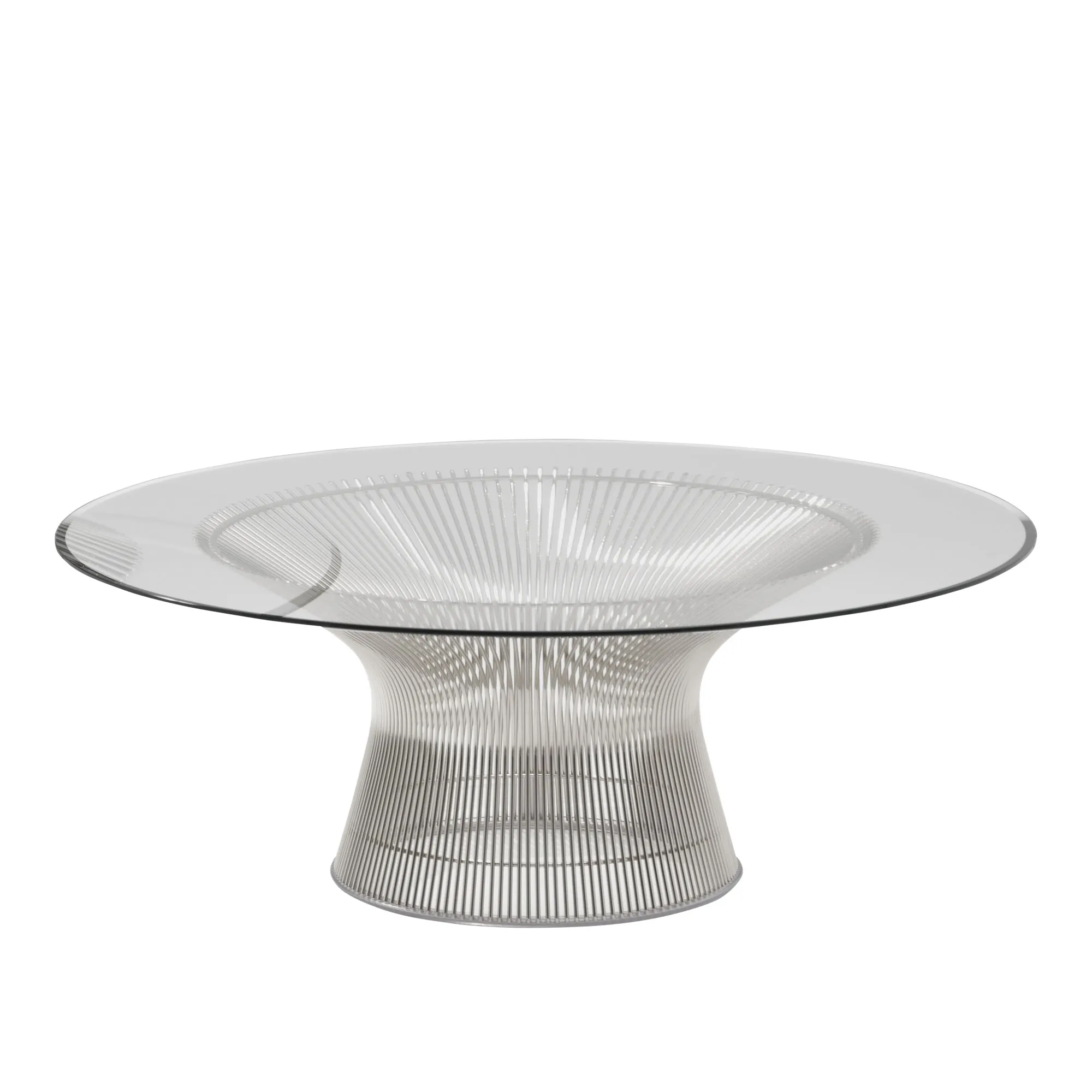 Platner salongbord Ø 107 cm Polert nikkel - 1