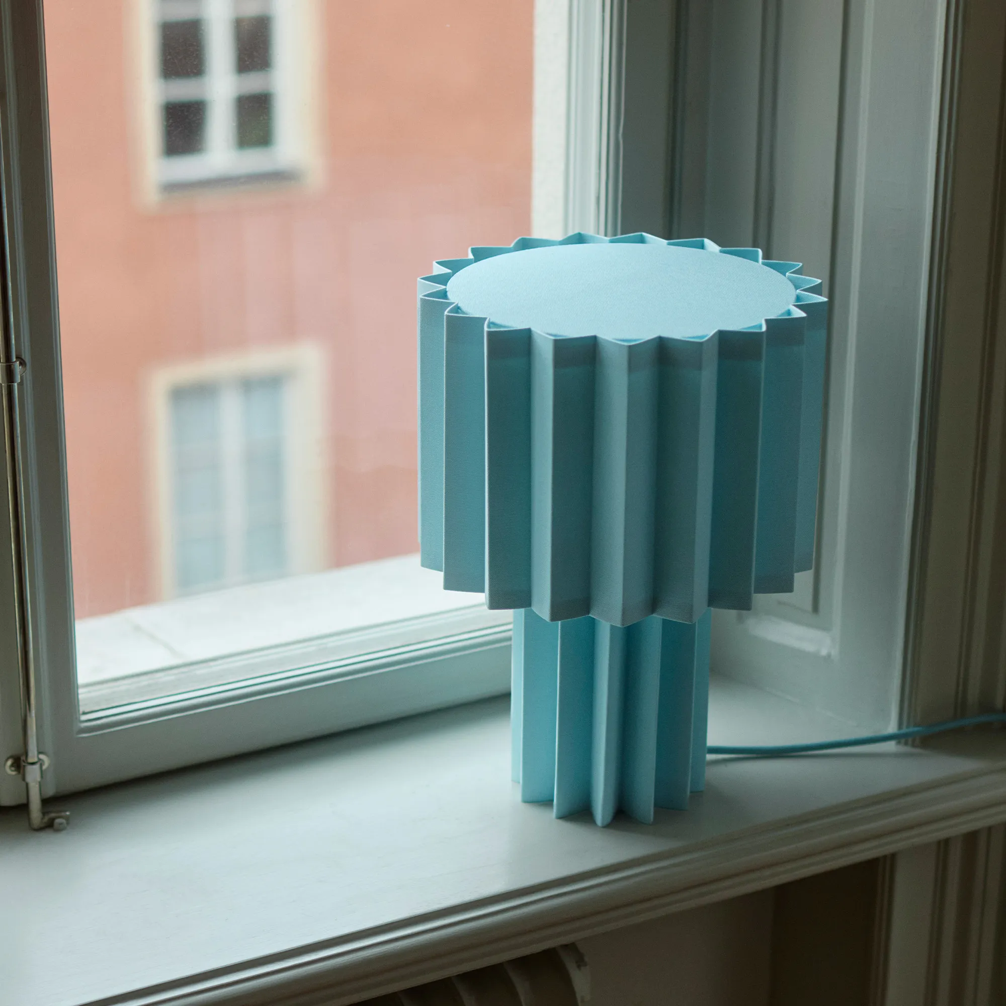Plissé bordlampe - 2