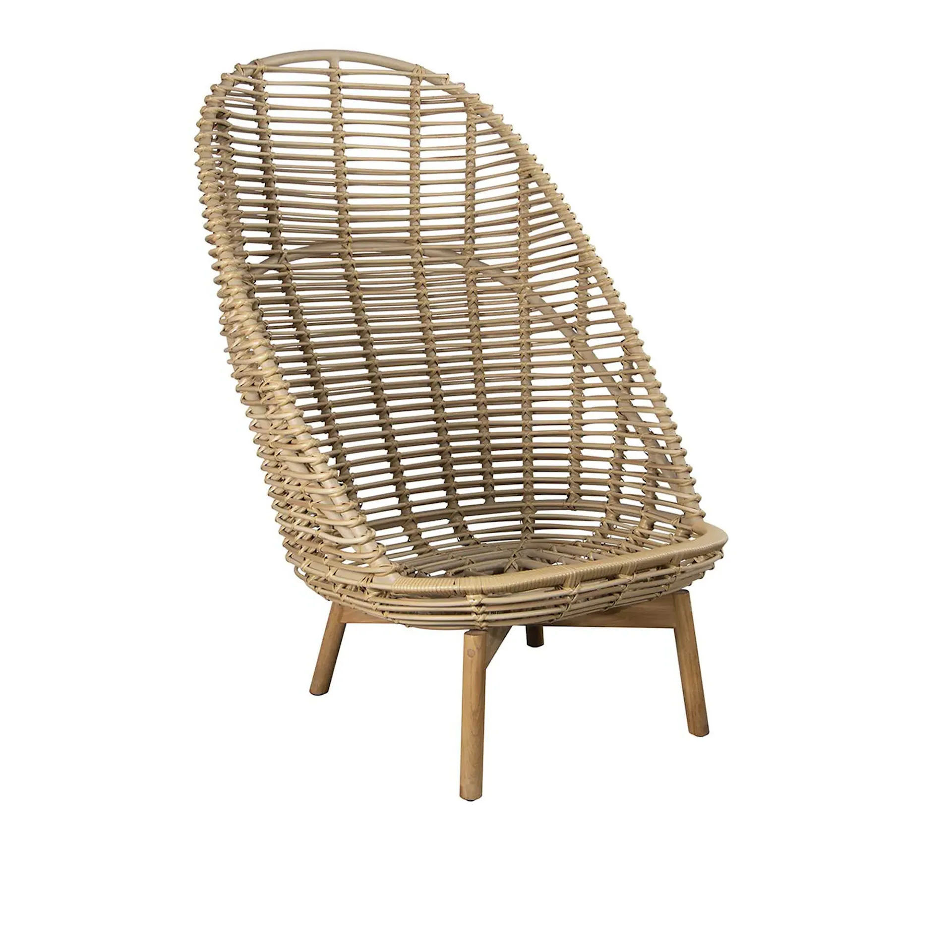 Hive Highback Lenestol Med Teak Ben - Cane-Line - NO GA