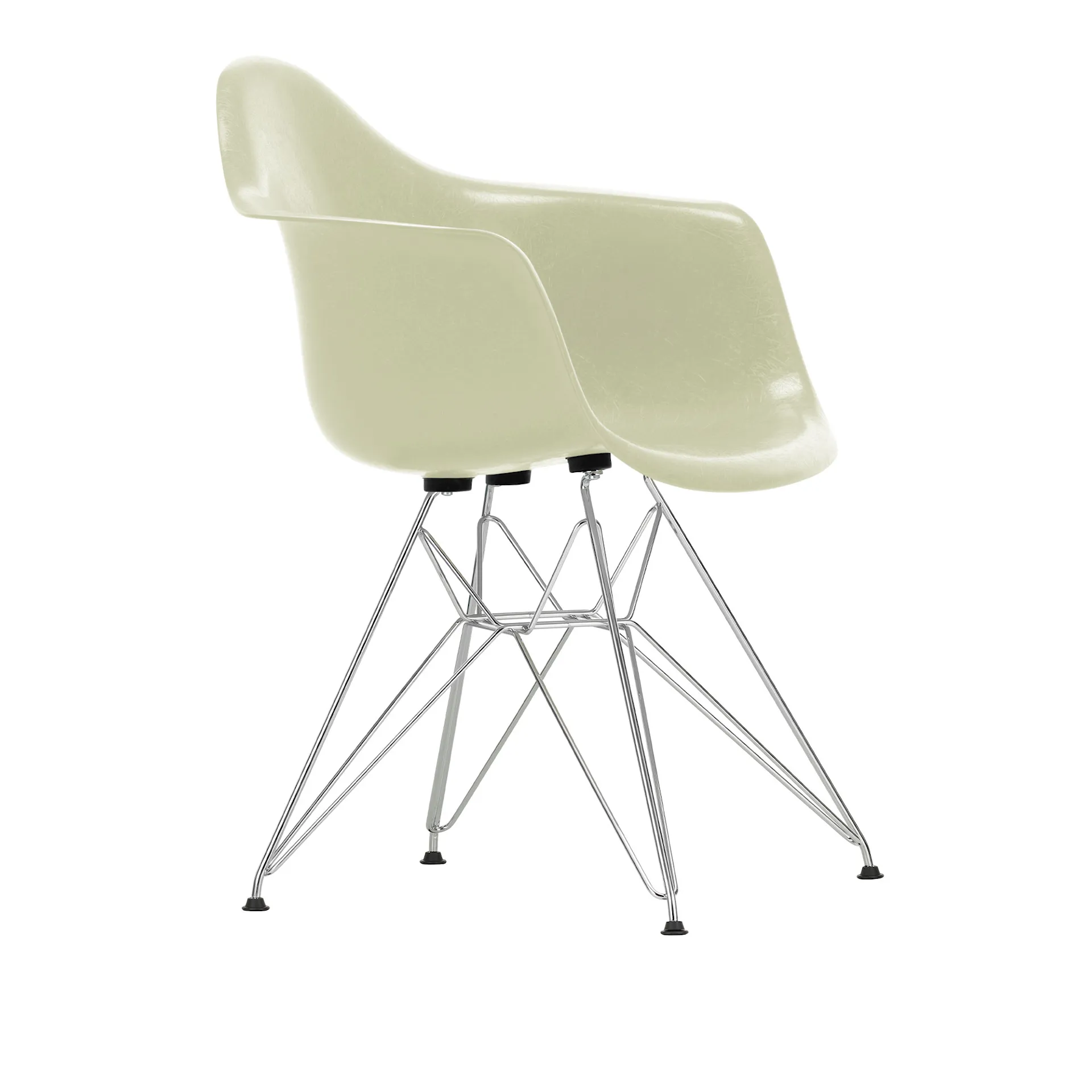 Eames Fiberglass Armchair DAR rammestol Chrome - Vitra - Charles & Ray Eames - NO GA