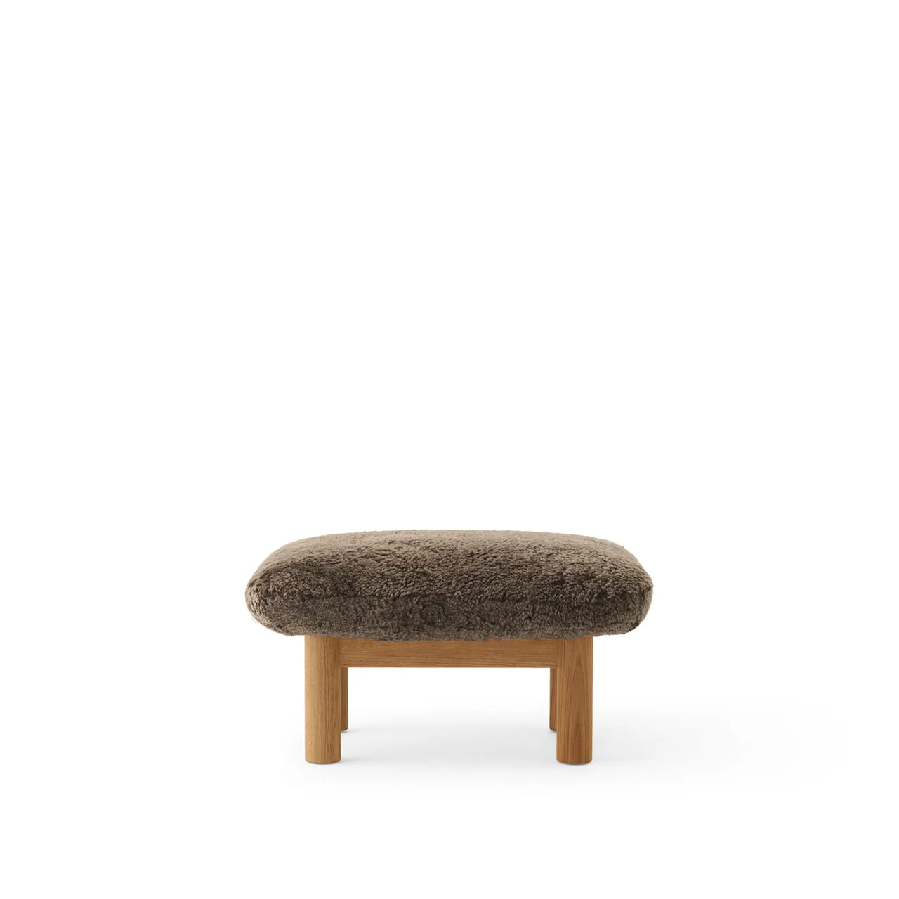 Brasilia Ottoman - Walnut