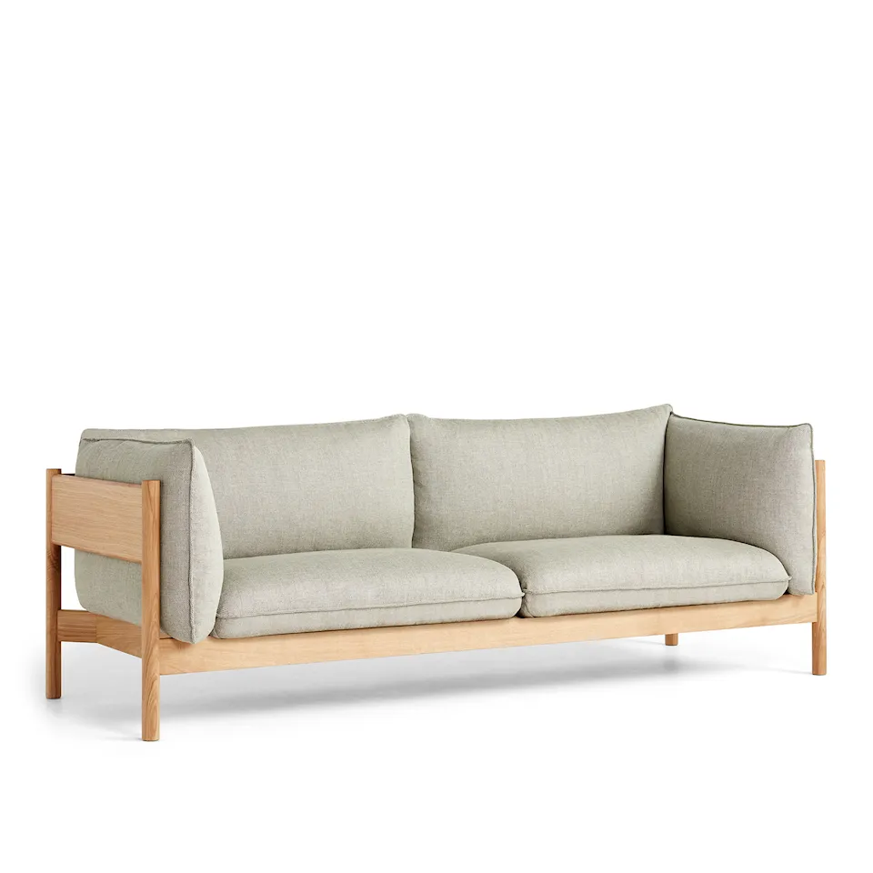Arbour Eco 3-seters sofa Oiled Waxed Oak